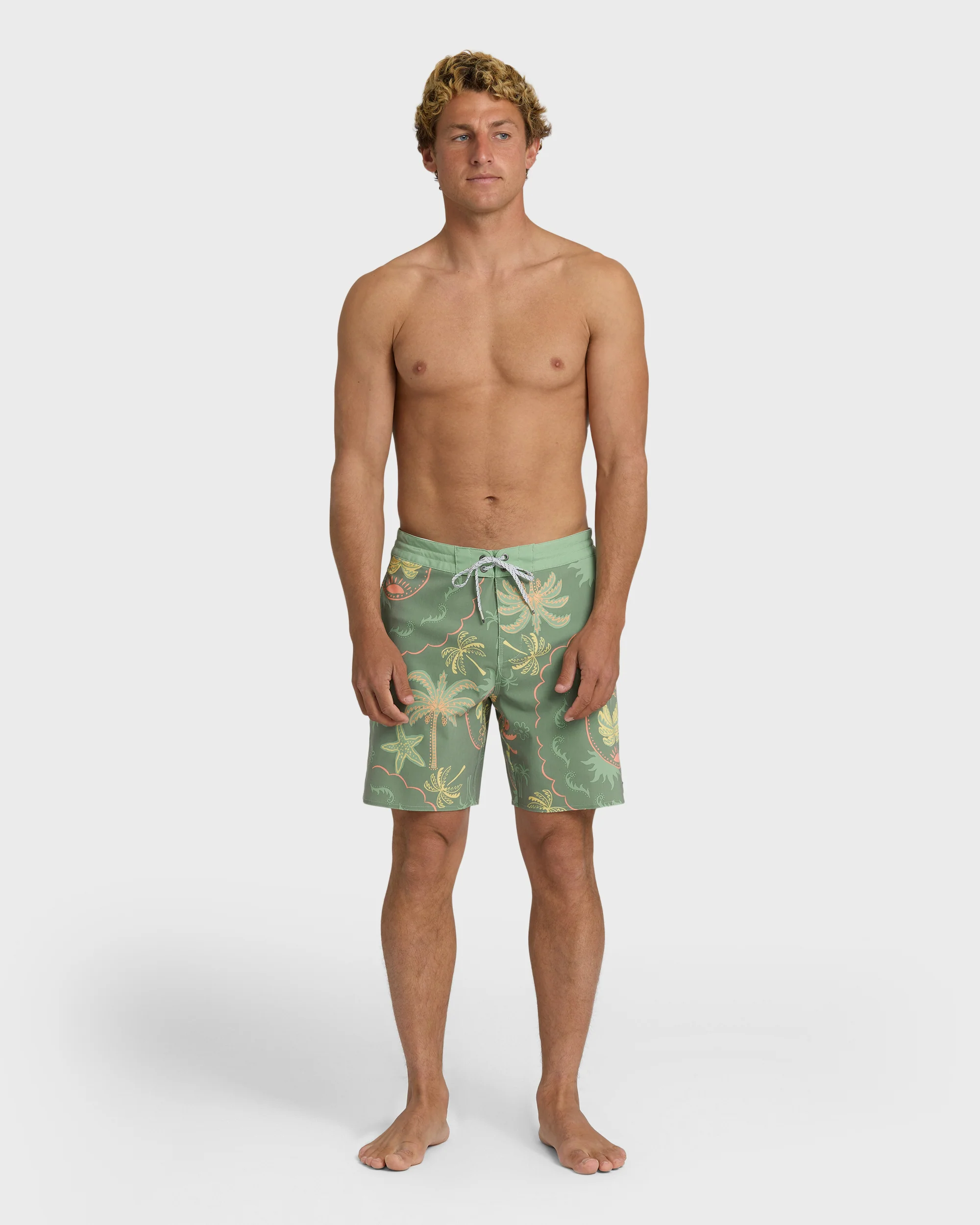 Good Times Lo Tide 18" Boardshorts - Sea Spray Multi - Sea Spray