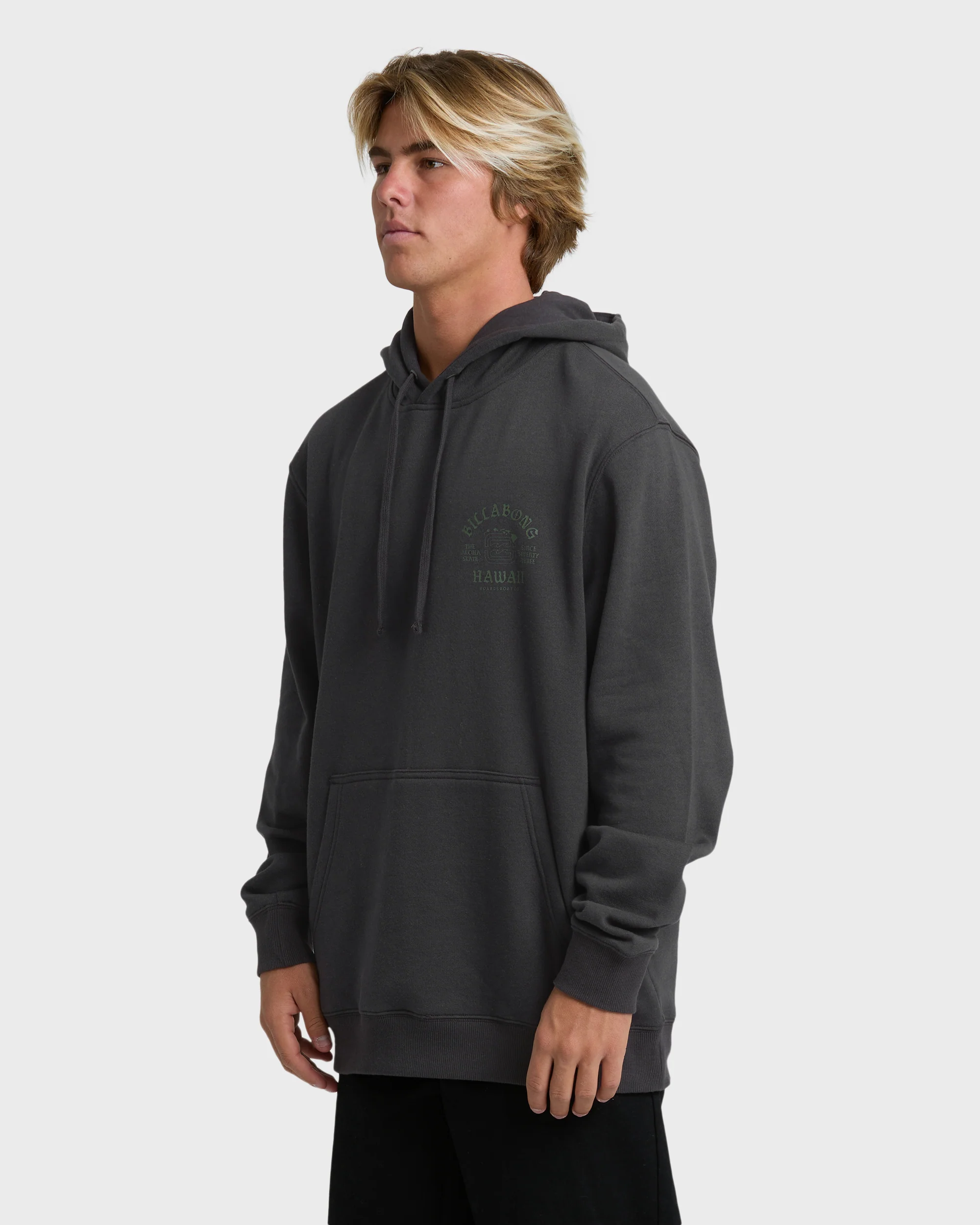 Island Chain Hawaii Pullover Hoodie - Black