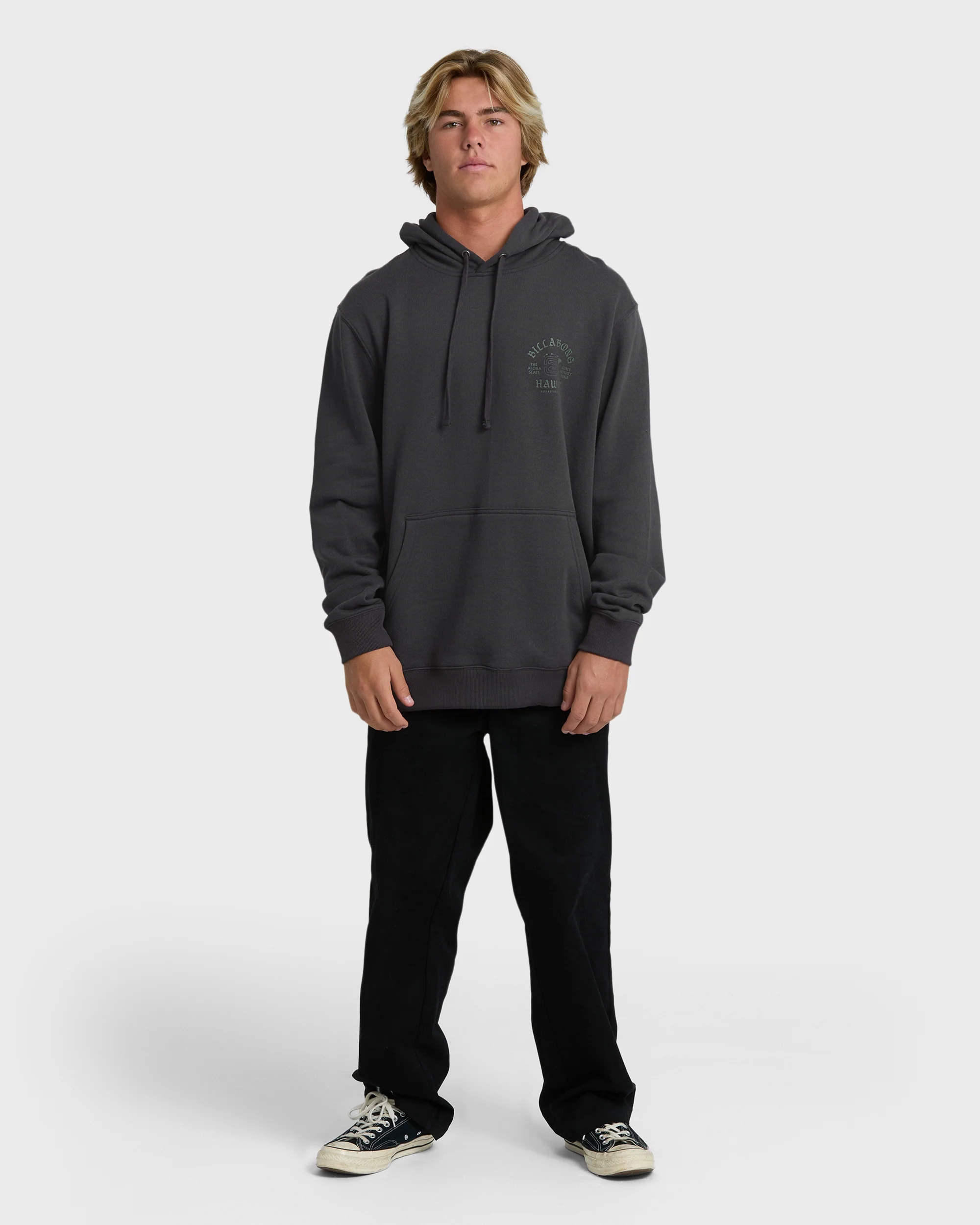 Island Chain Hawaii Pullover Hoodie - Black