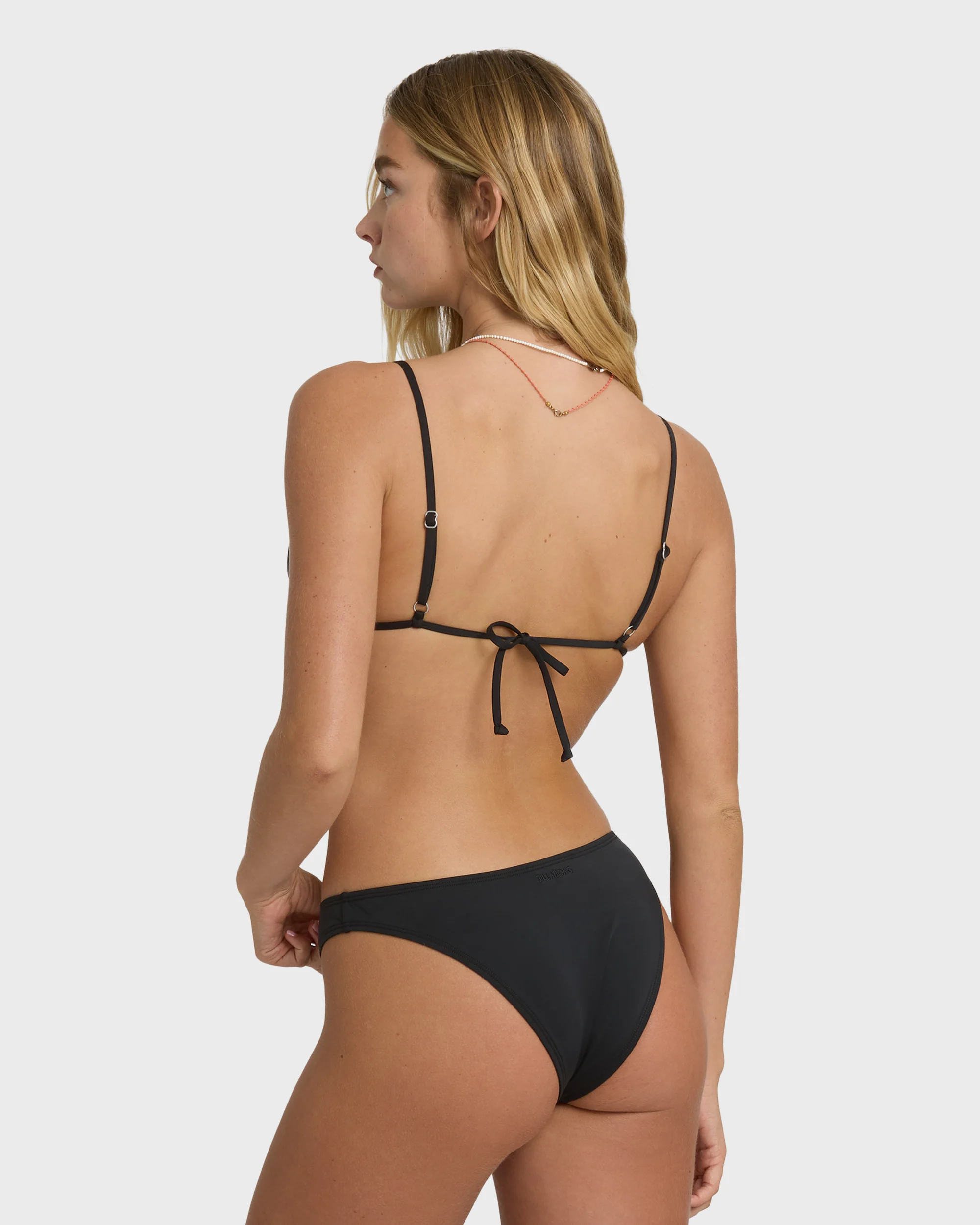 Sol Searcher Teagan Bralette Bikini Top - Black Pebble