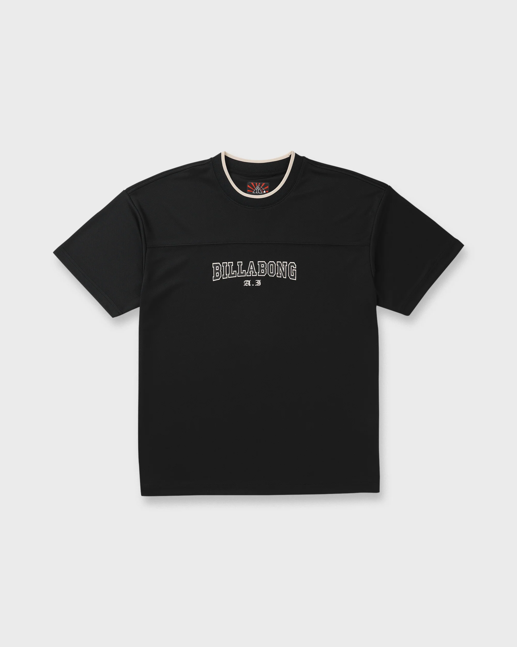 A.I. Mesh Jersey Short Sleeve T-Shirt - Black