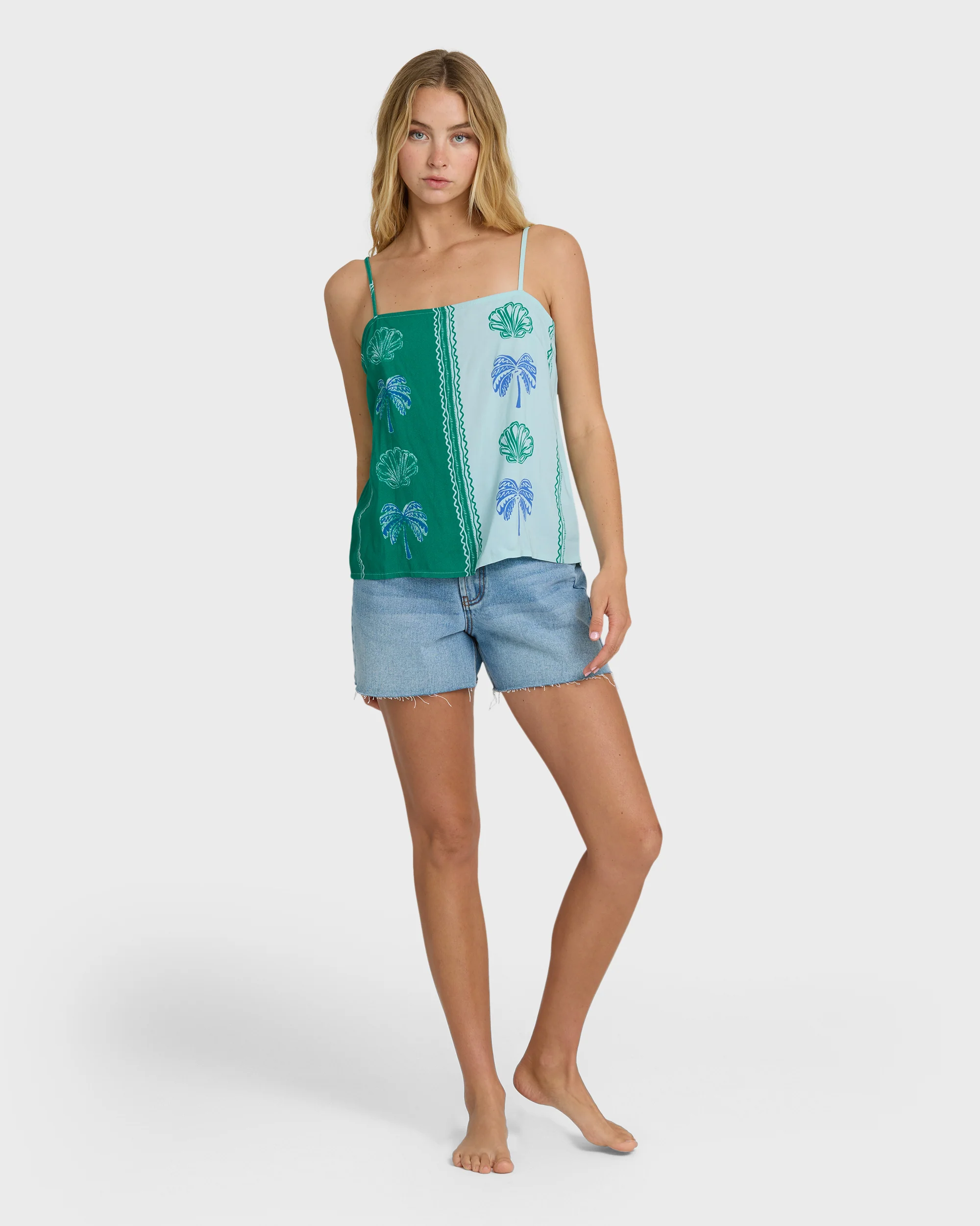 277-vacay-dreams-woven-tank-pool-blue-5.webp Vacay Dreams Woven Tank - Pool Blue