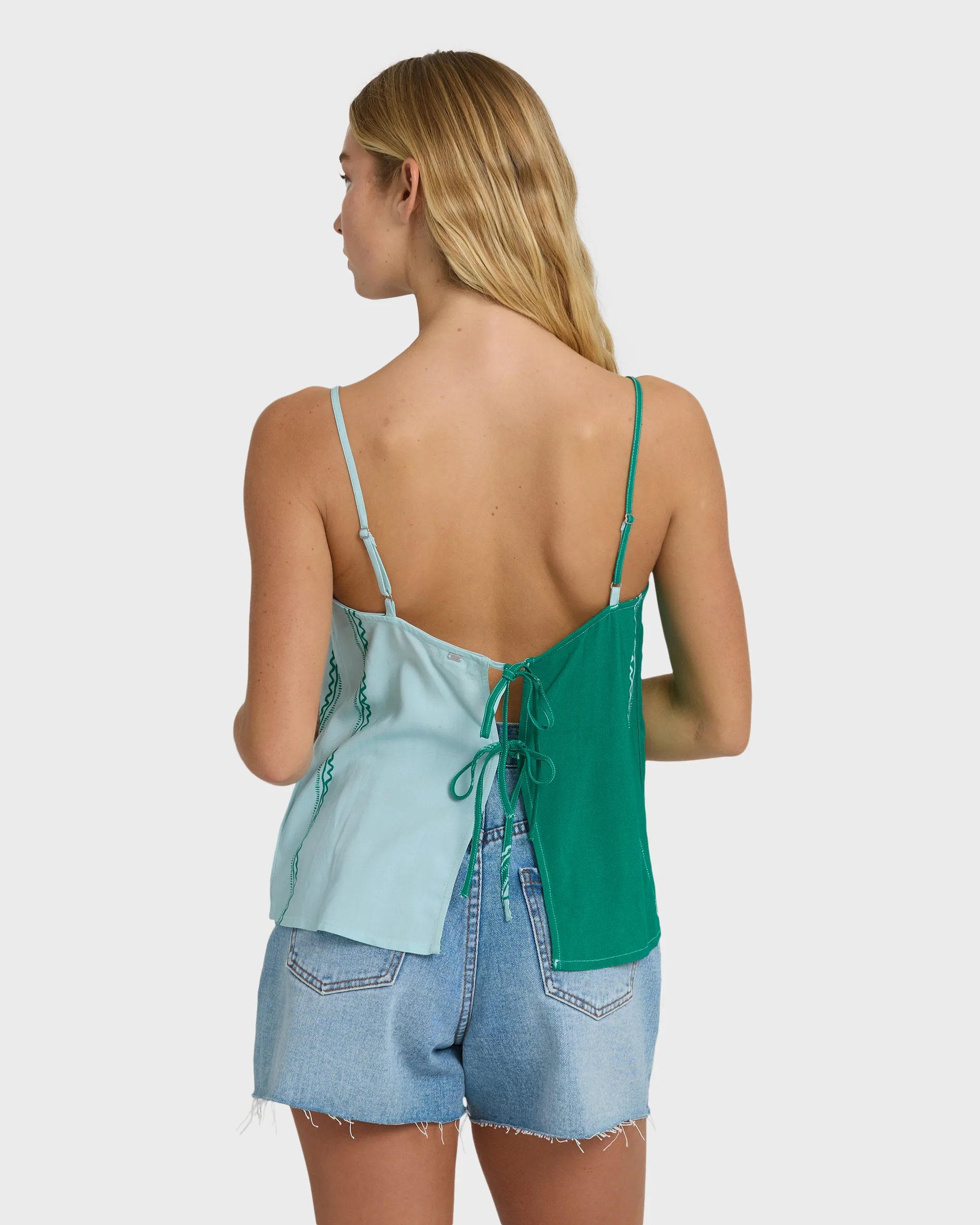 278-pool-blue-xs-pool-blue-xs-variation-4.webp Vacay Dreams Woven Tank - Pool Blue