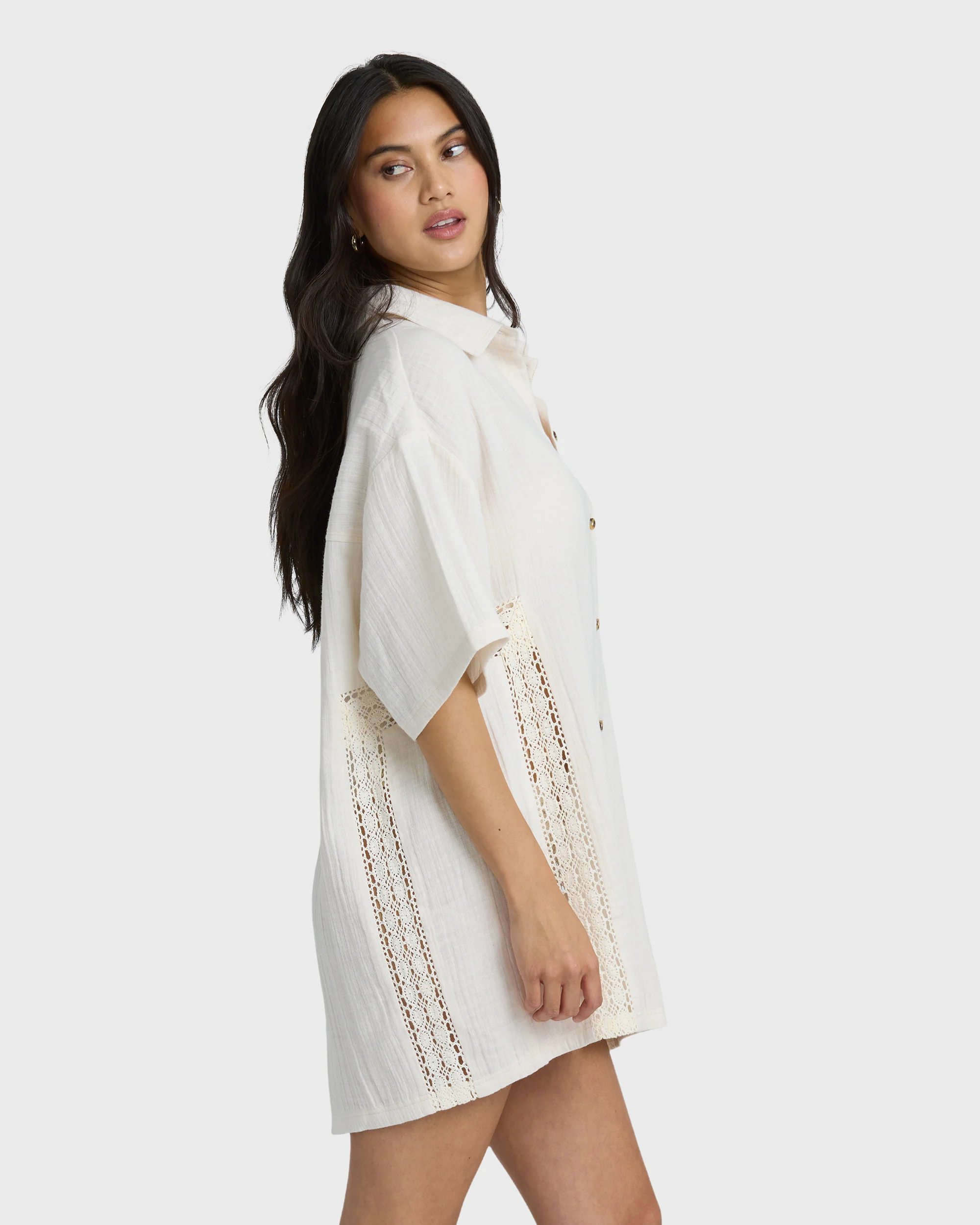 2794-feelin-fine-shirt-dress-white-cap-3.webp Feelin Fine Shirt Dress - White Cap