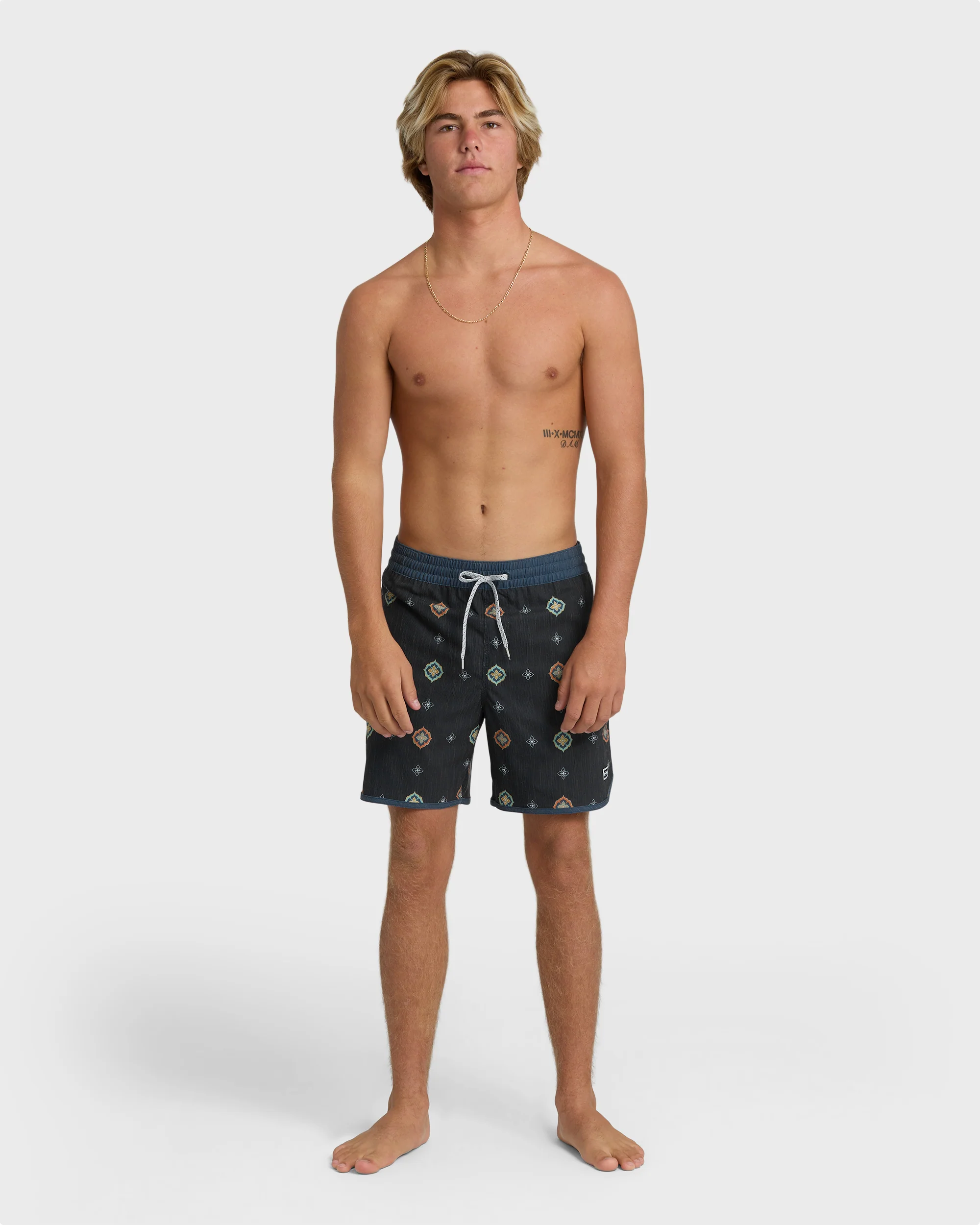 Seventy Three Layback 16" Trunks - Navy