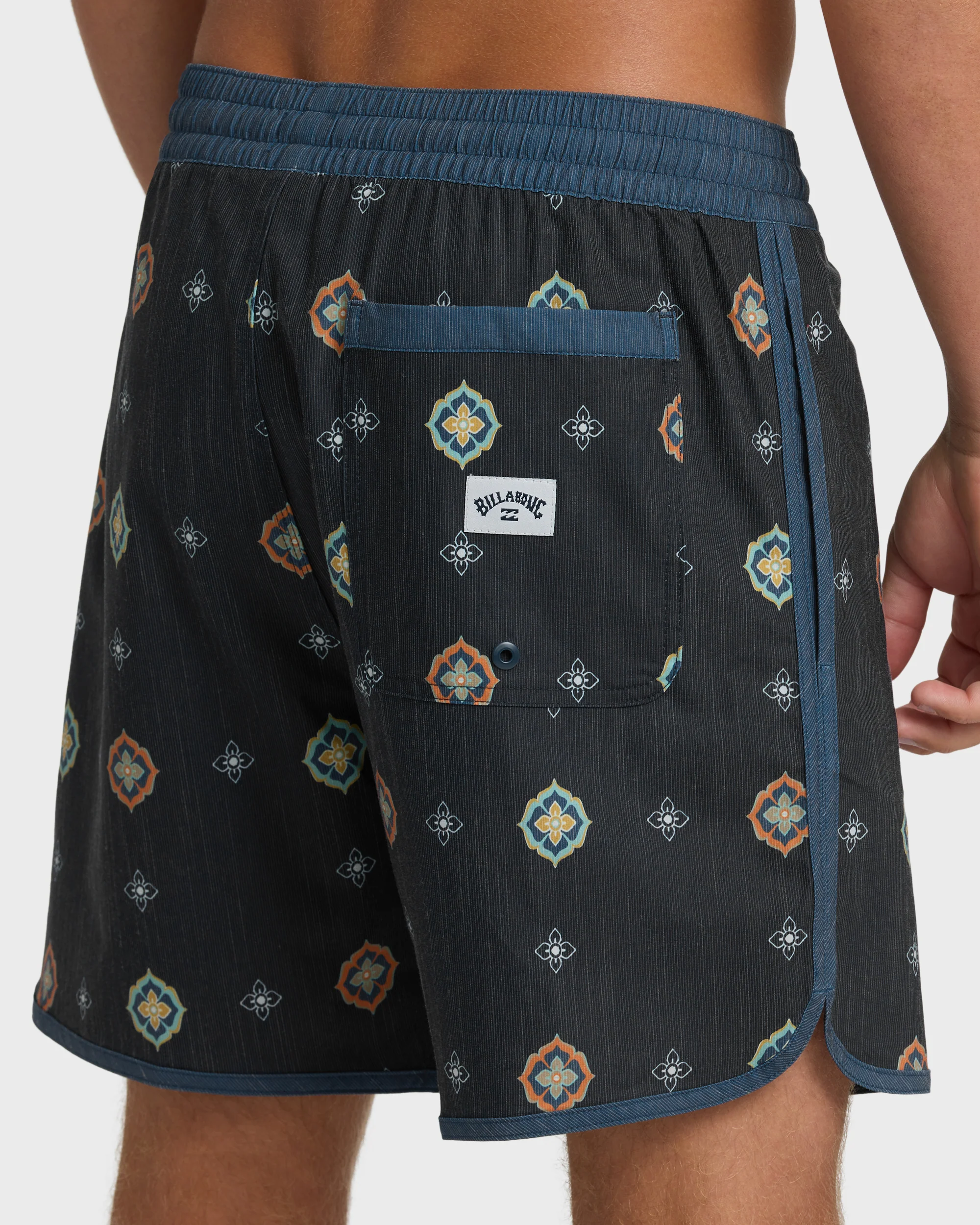 Seventy Three Layback 16" Trunks - Navy