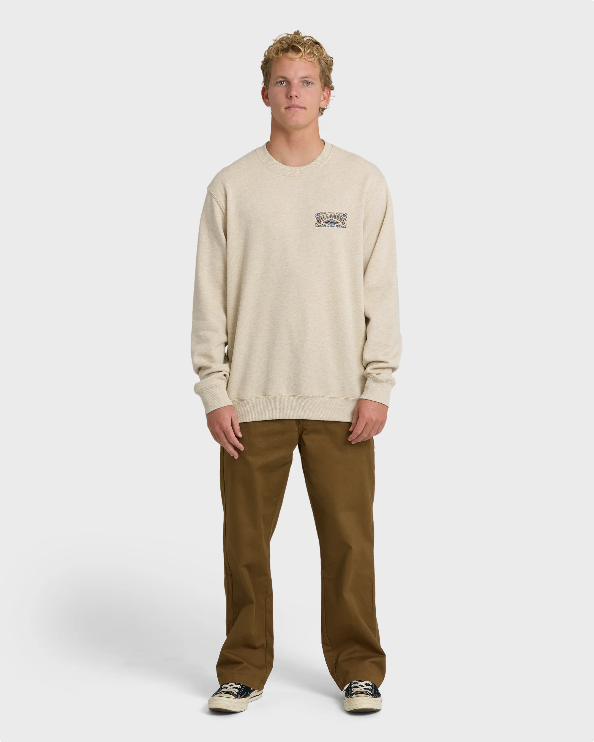 Short Sands Crewneck Sweatshirt - Oatmeal Heather.