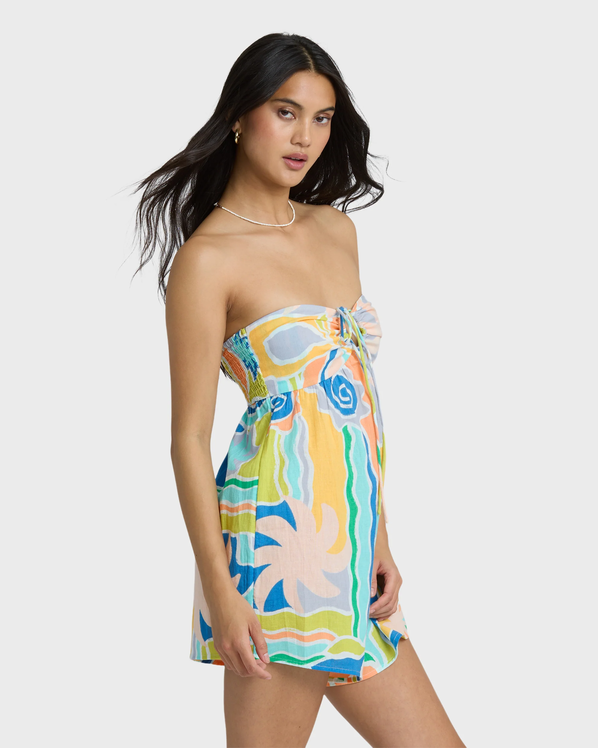 3115-so-groovy-romper-blue-multi-5.webp So Groovy Romper - Blue Multi