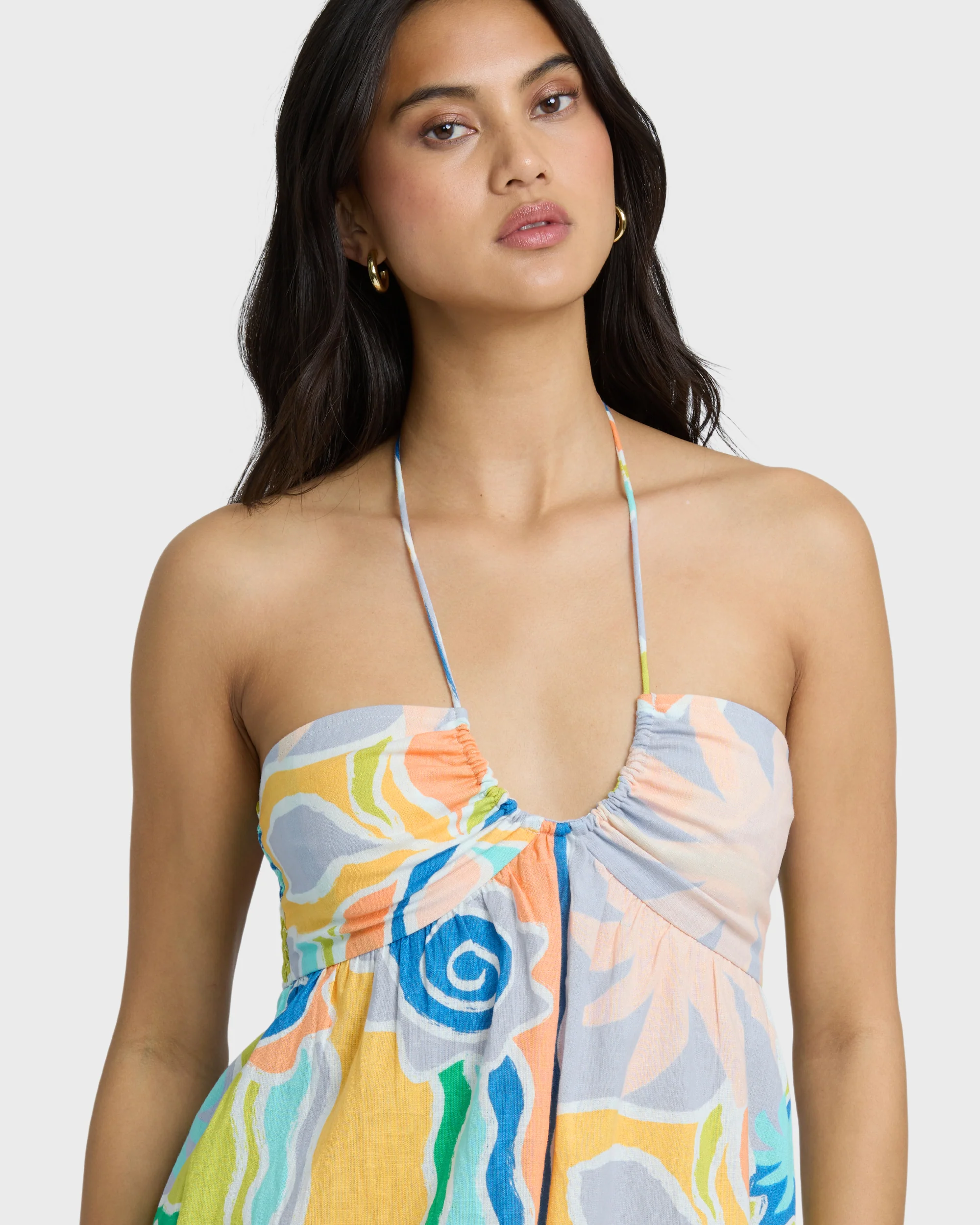 3115-so-groovy-romper-blue-multi-6.webp So Groovy Romper - Blue Multi