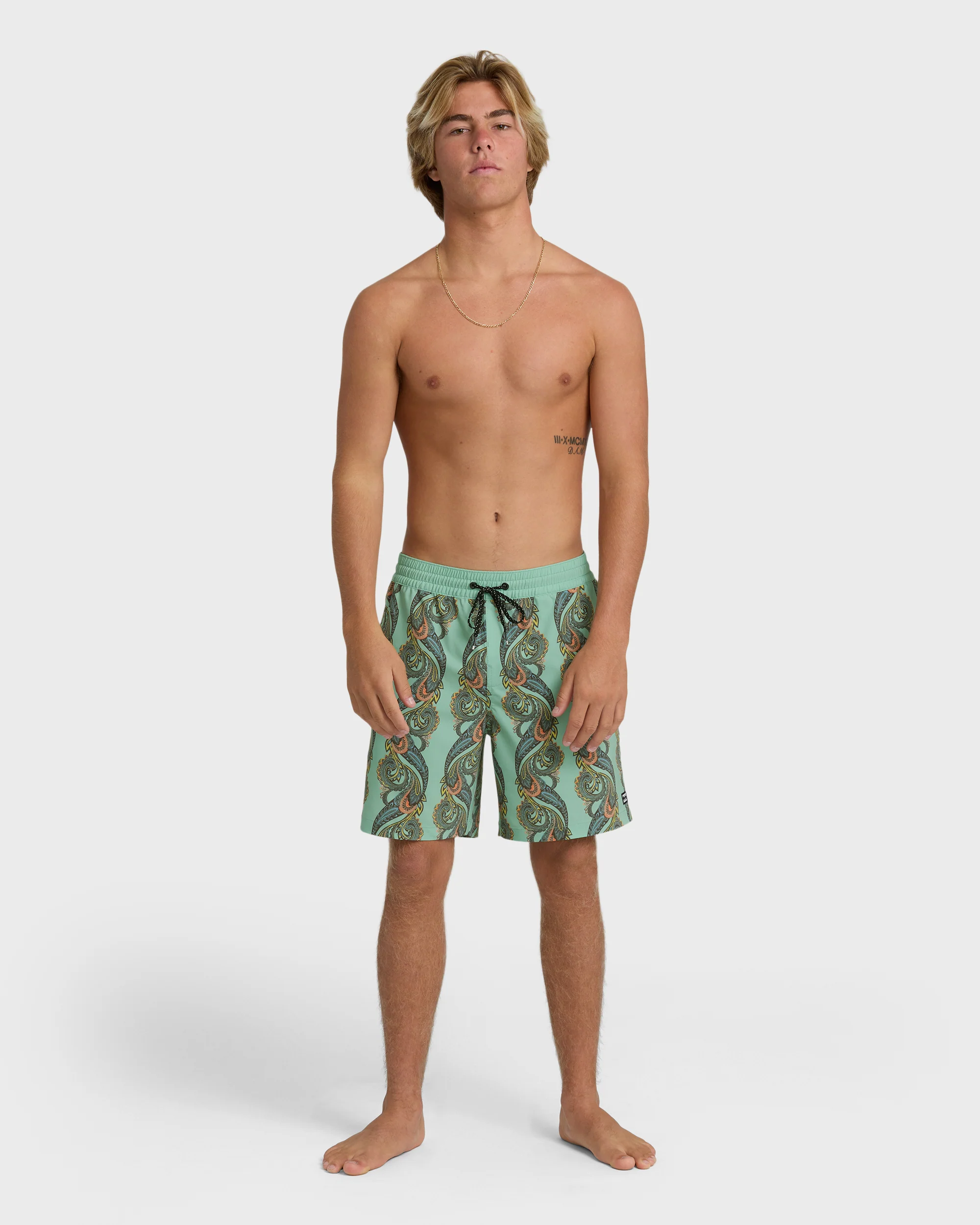 Good Times Layback 16" Trunks - Granite Green
