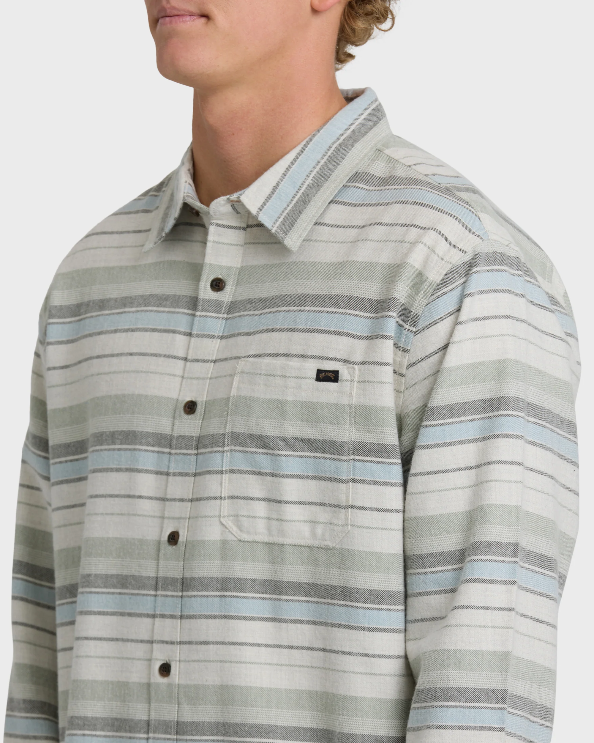 Coastline Long Sleeve Flannel Shirt - Chino