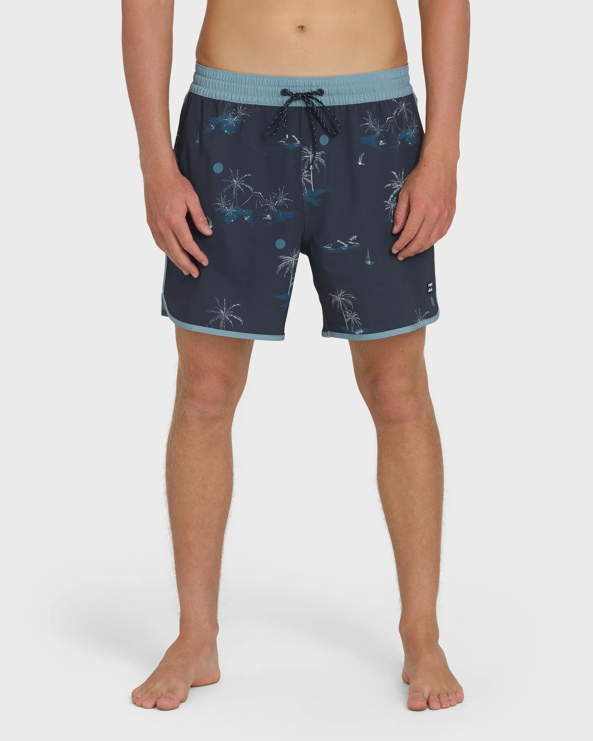 Seventy Three Layback 16" Trunks - True Navy