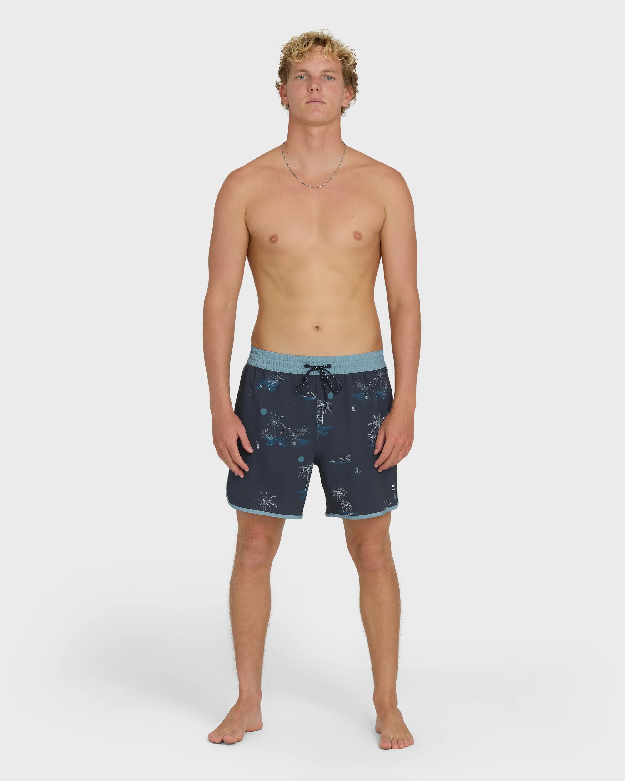 Seventy Three Layback 16" Trunks - True Navy