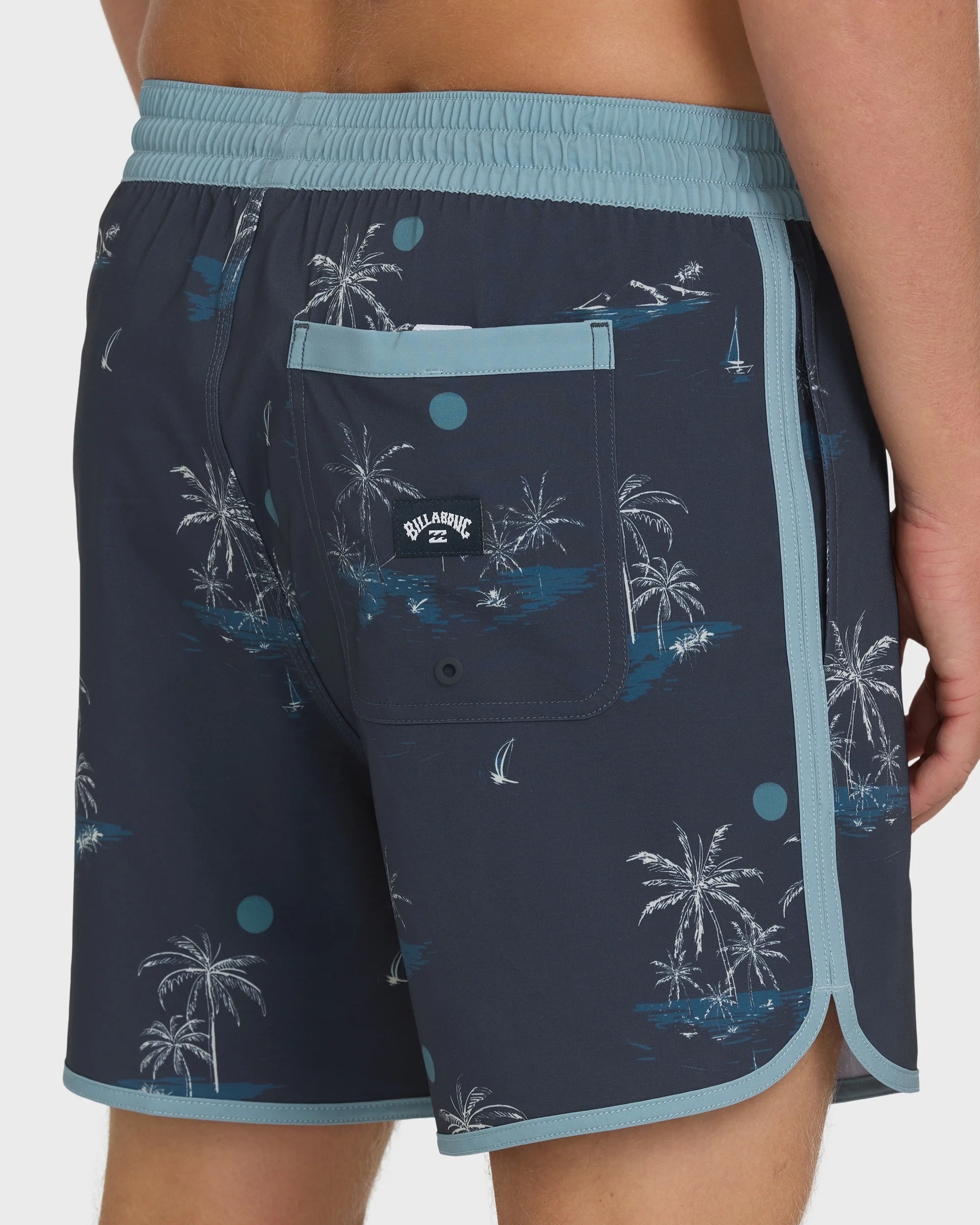 Seventy Three Layback 16" Trunks - True Navy