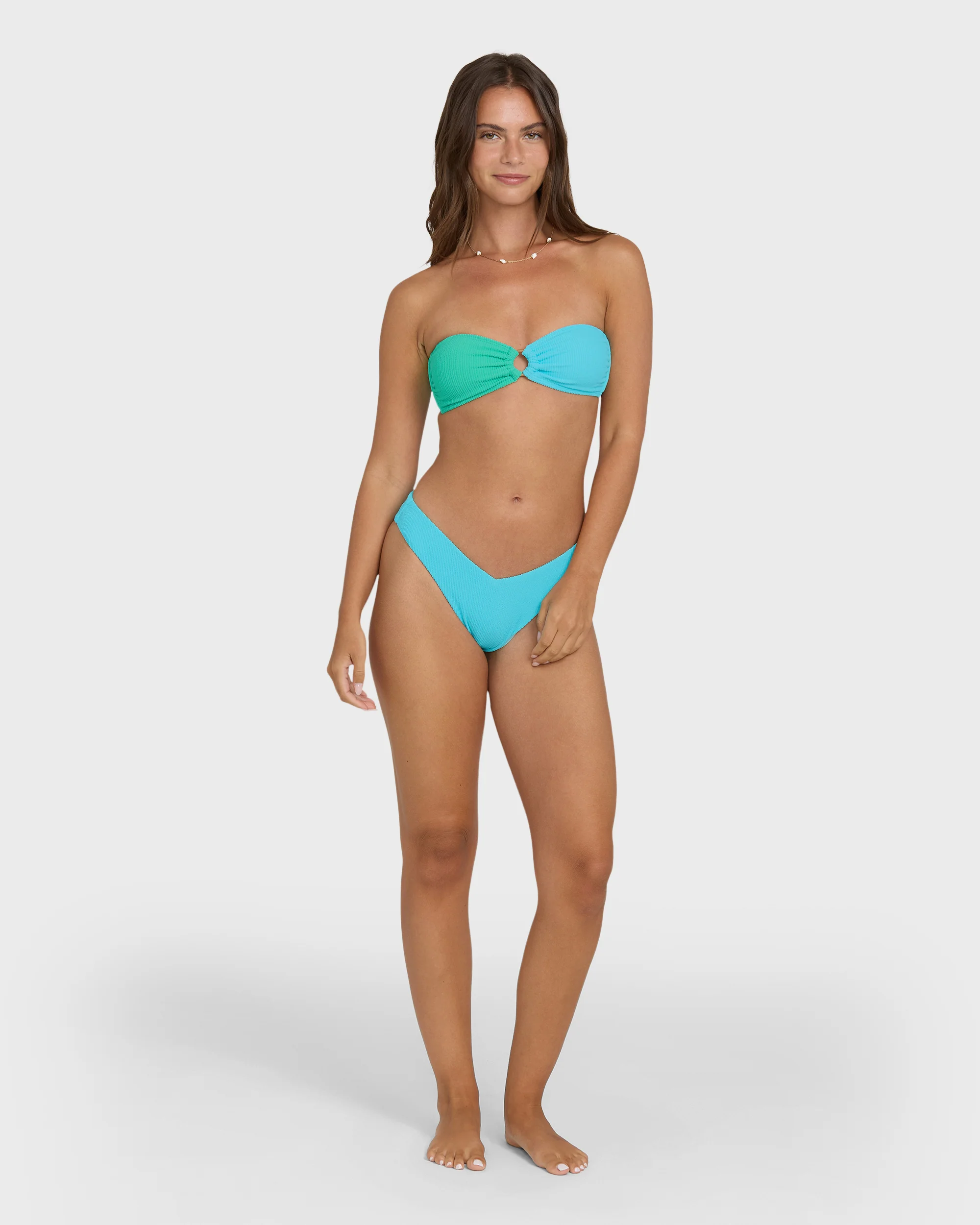 3420-sunrays-color-block-rio-bandeau-bikini-top-ocean-spray-4.webp Sunrays Color Block Rio Bandeau Bikini Top - Ocean Spray