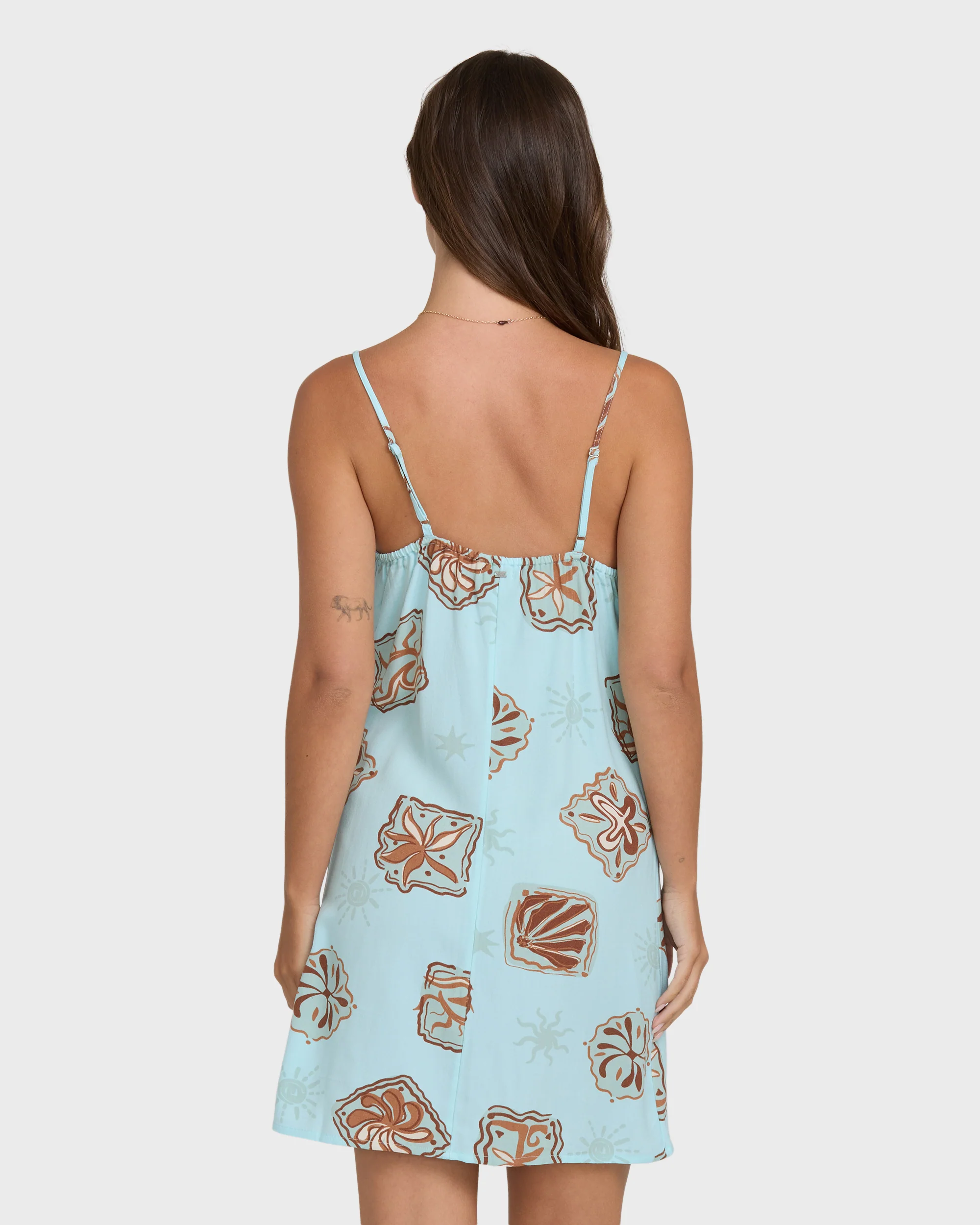 Tidal Crush Mini Dress - Clearwater