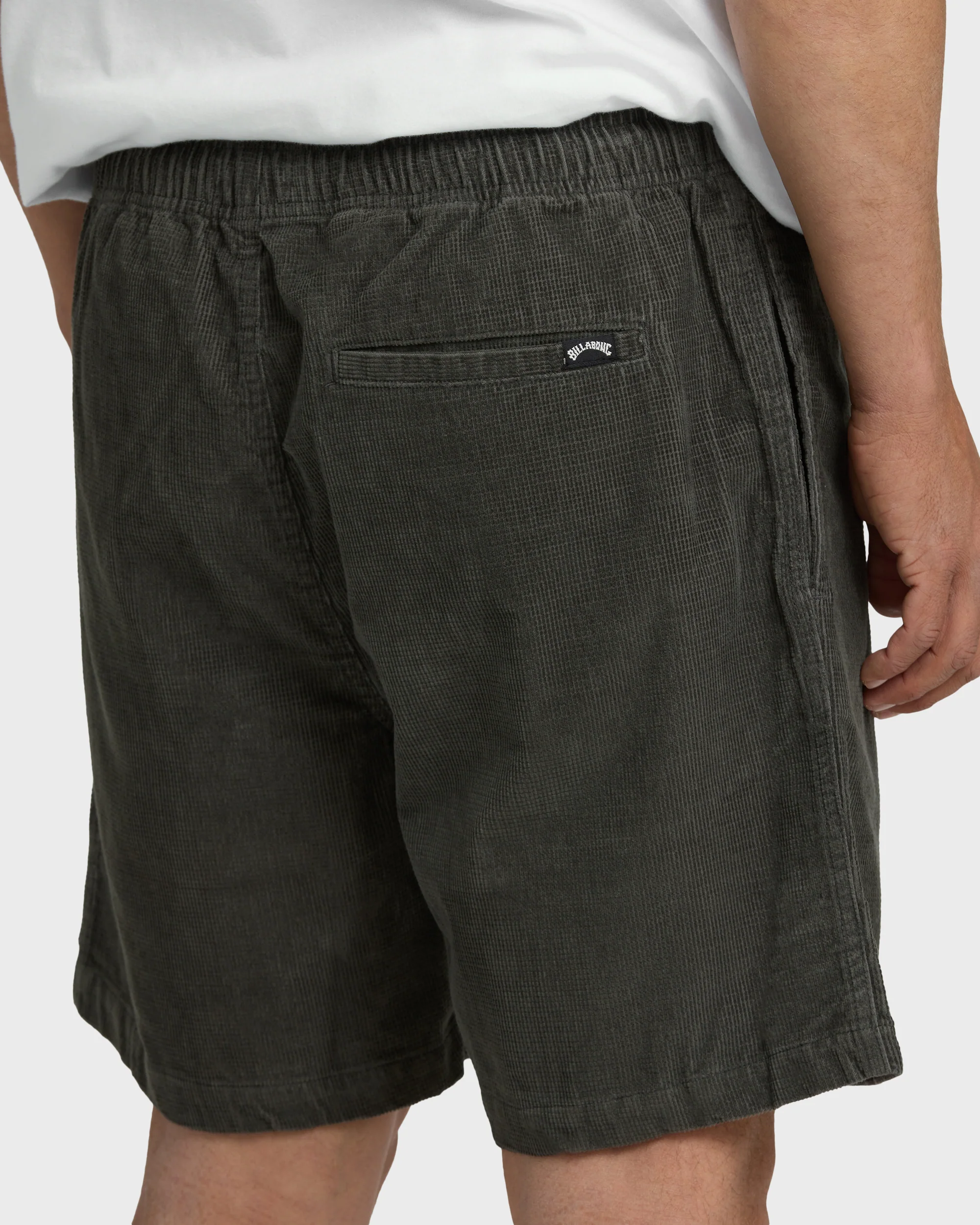 Larry Layback 17" Corduroy Shorts - Dark Gray