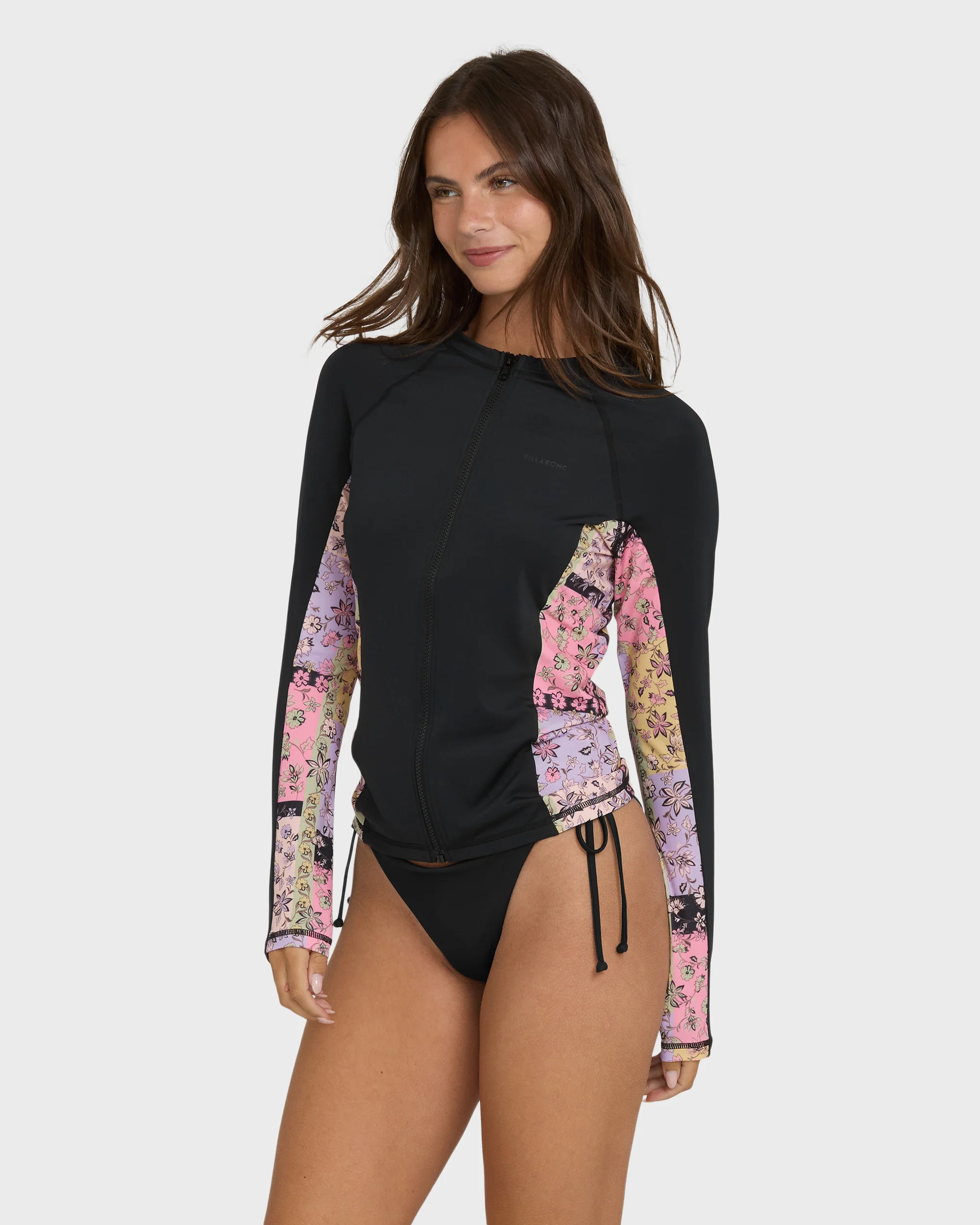 3495-dreamy-daze-zip-front-long-sleeve-rashguard-black-pebble-3.webp Dreamy Daze Zip Front Long Sleeve Rashguard - Black Pebble