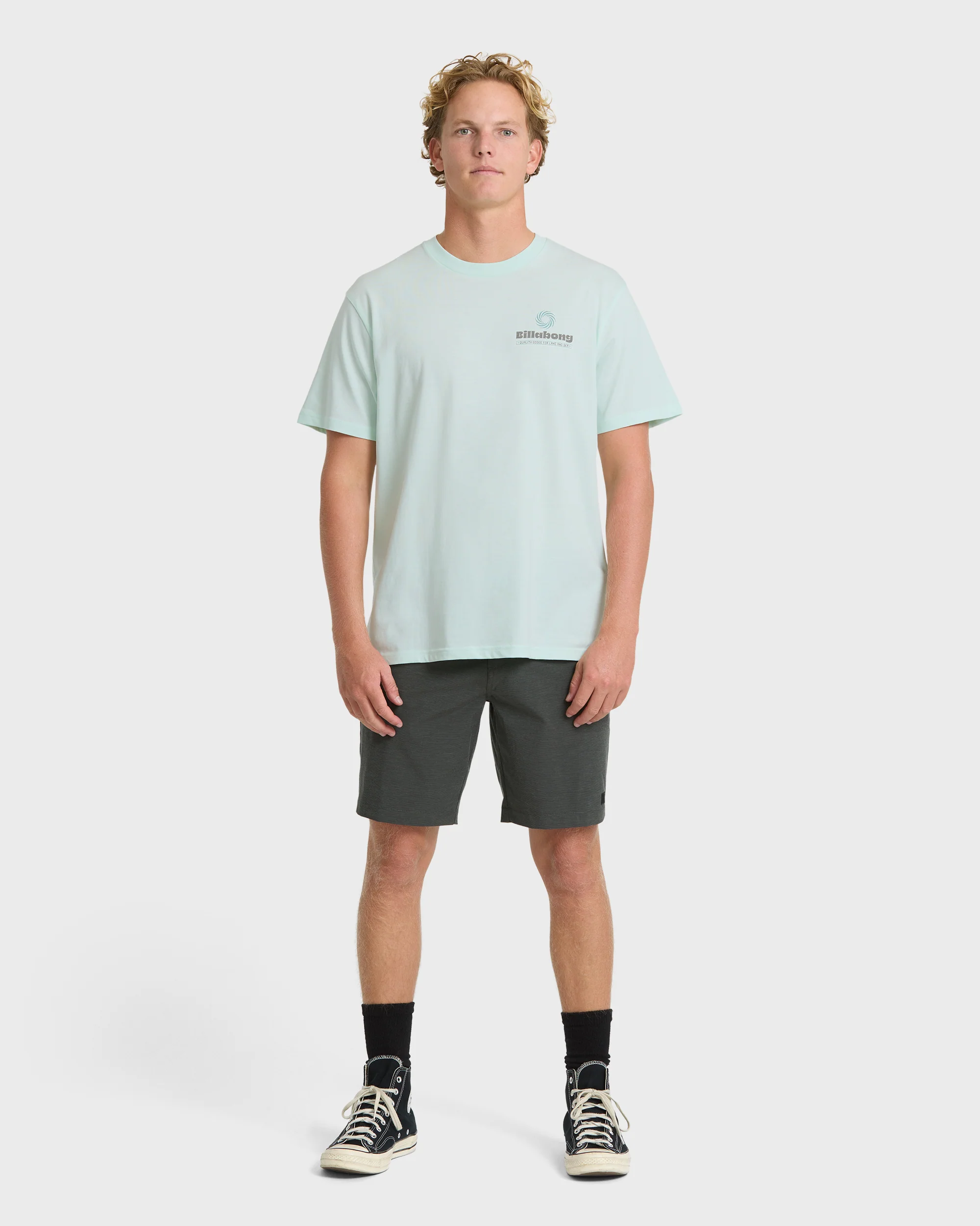 Single Fin Premium Short Sleeve T-Shirt - Sea Glass