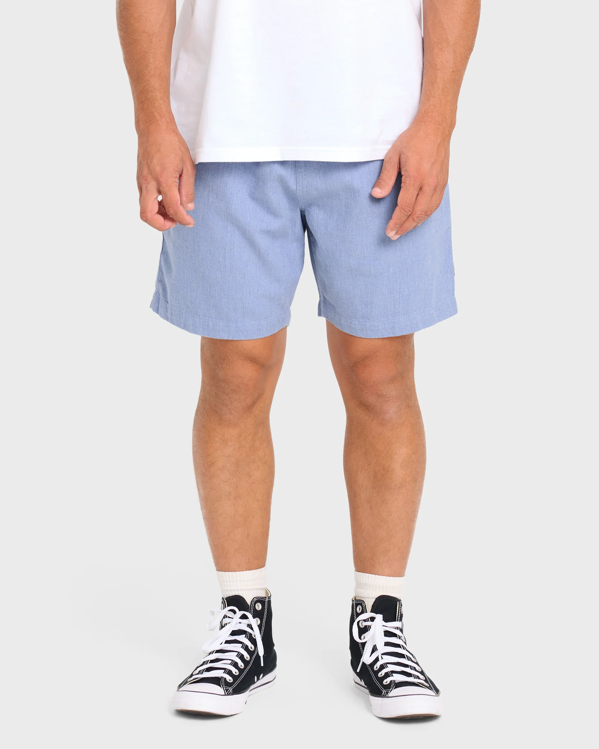 3623-san-o-layback-16-linen-shorts-blue-heather-1.webp San O Layback 16" Linen Shorts - Blue Heather