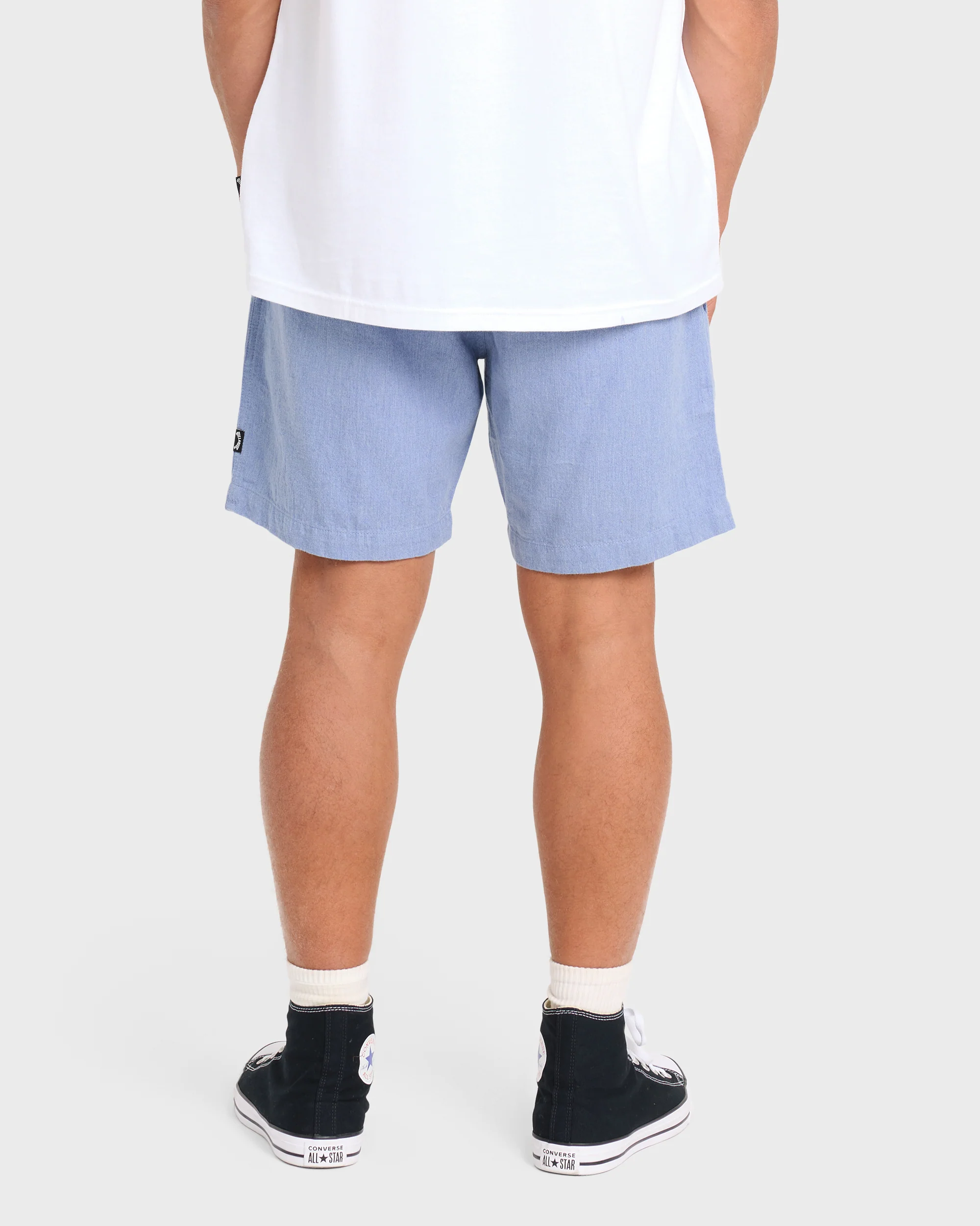 3623-san-o-layback-16-linen-shorts-blue-heather-2.webp San O Layback 16" Linen Shorts - Blue Heather