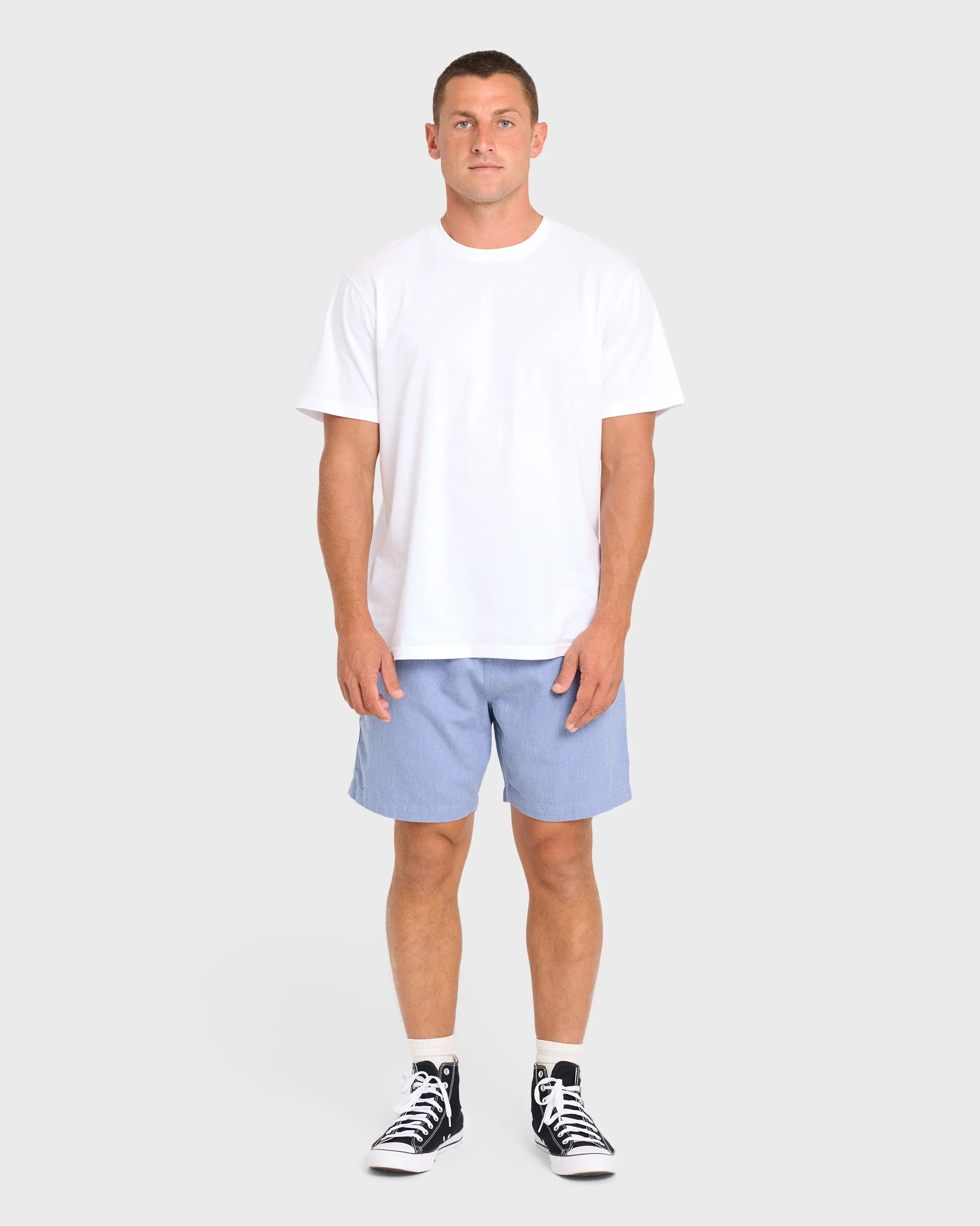 3623-san-o-layback-16-linen-shorts-blue-heather-3.webp San O Layback 16" Linen Shorts - Blue Heather