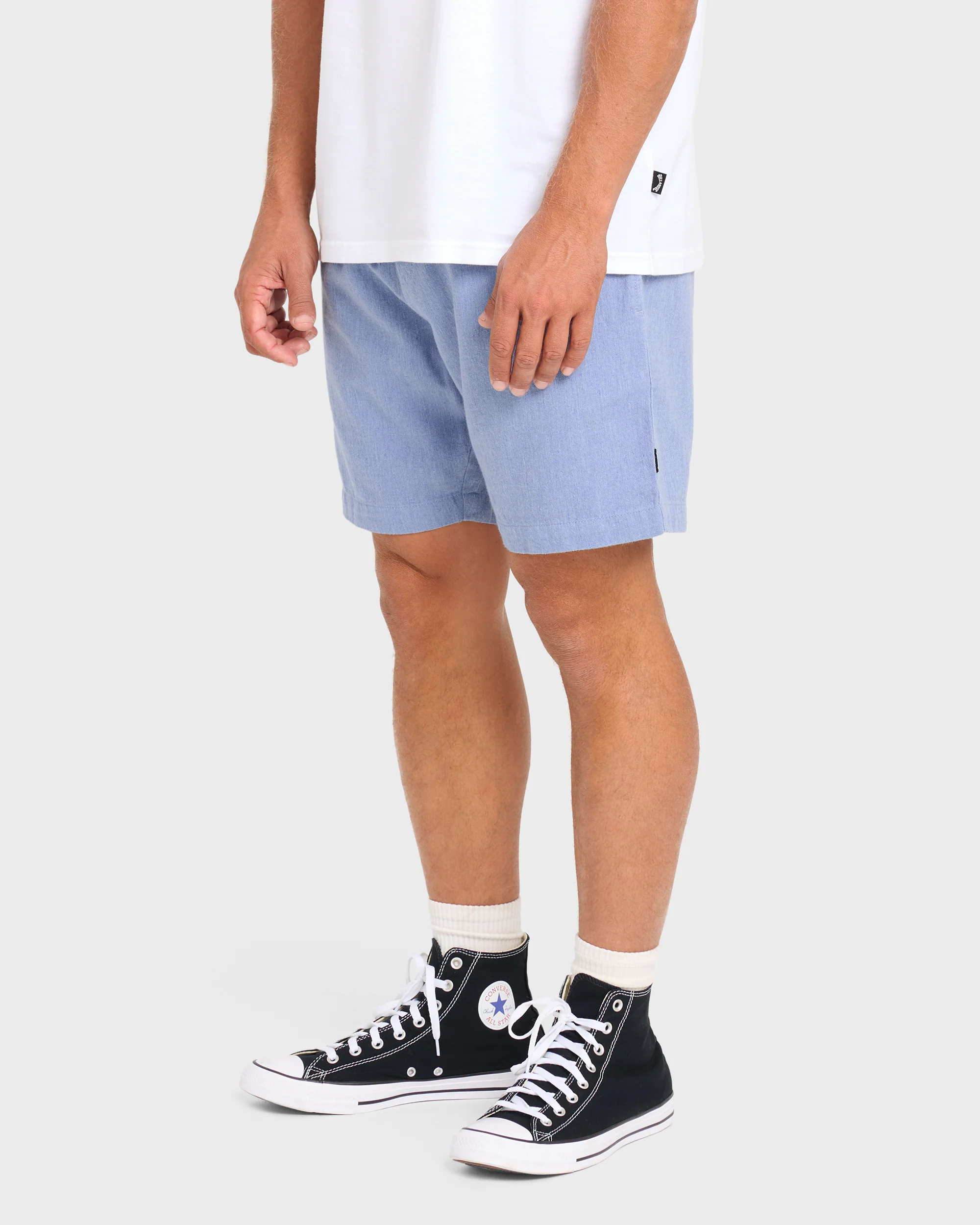 3623-san-o-layback-16-linen-shorts-blue-heather-4.webp San O Layback 16" Linen Shorts - Blue Heather