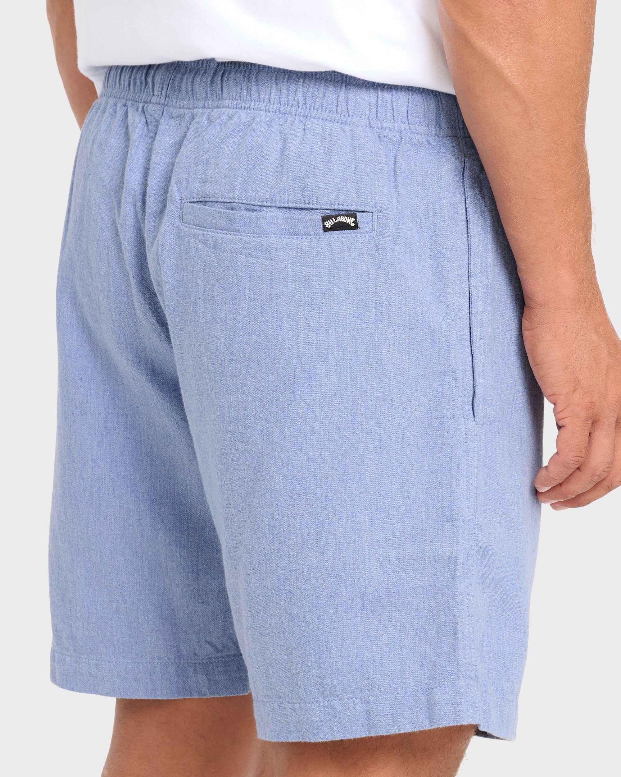 3623-san-o-layback-16-linen-shorts-blue-heather-5.jpg San O Layback 16" Linen Shorts - Blue Heather