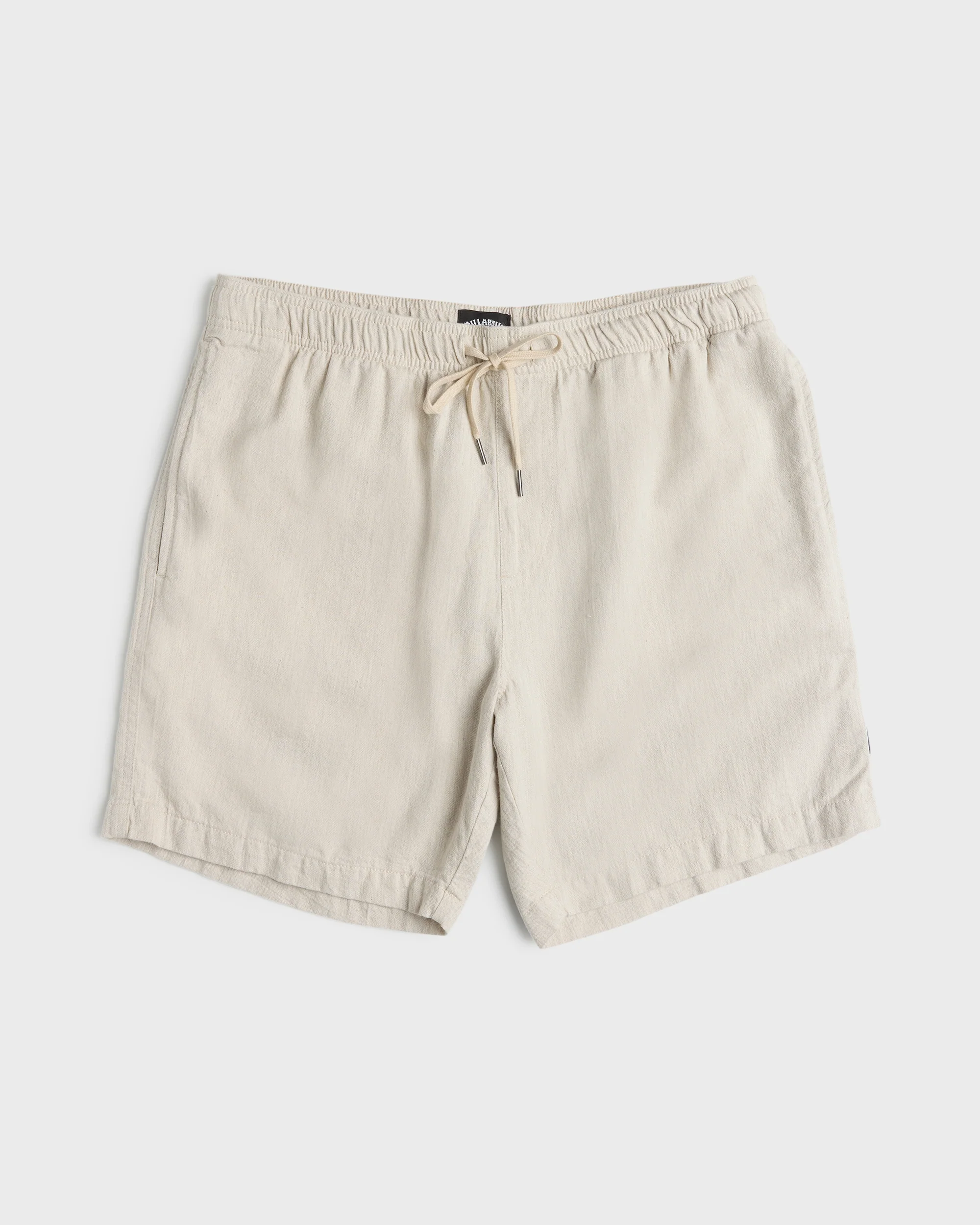 San O Layback 16" Linen Shorts - Oatmeal Heather
