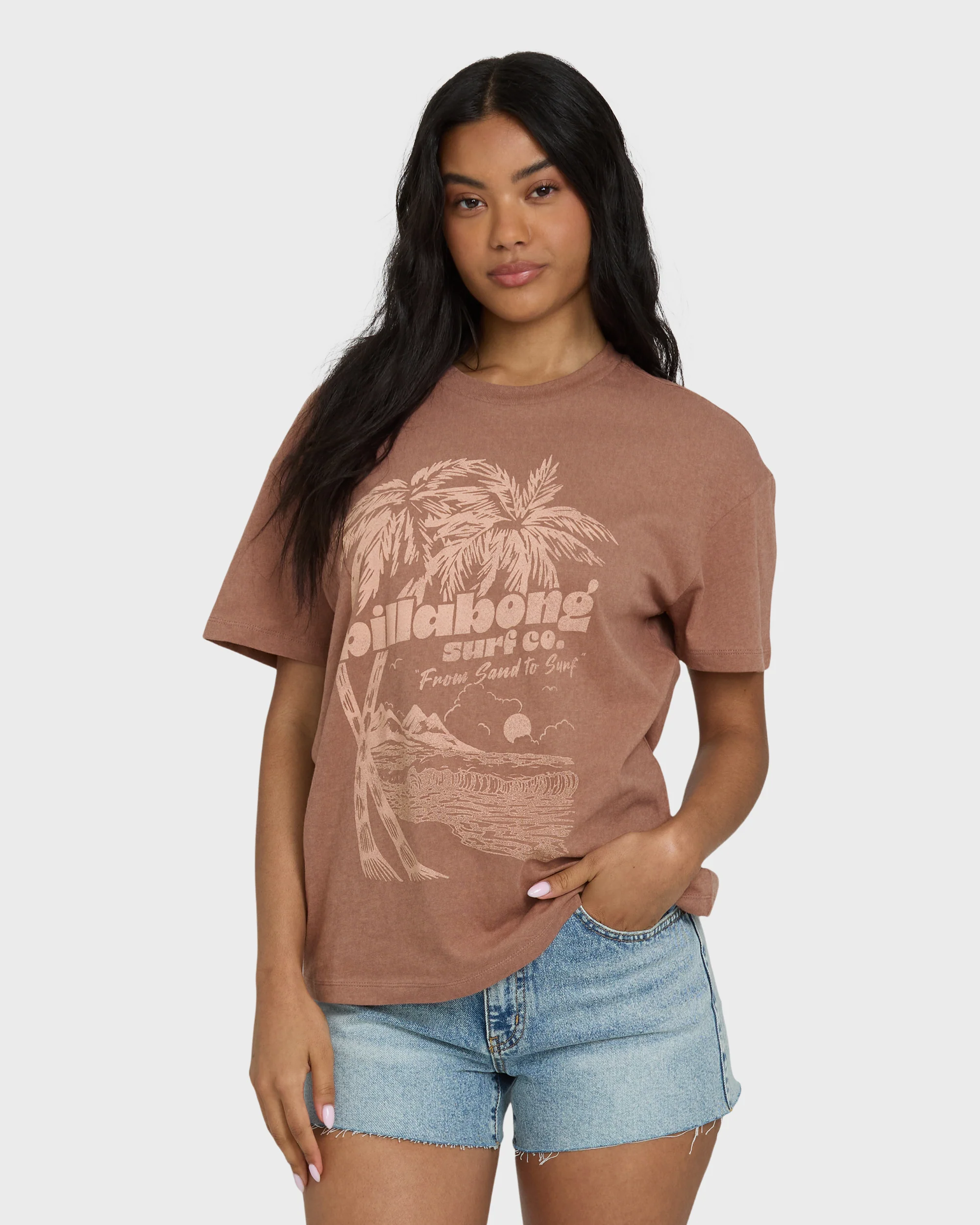 3651-sand-to-surf-short-sleeve-knit-graphic-t-shirt-brown-stone-1.webp Sand To Surf Short Sleeve Knit Graphic T-Shirt - Brown Stone
