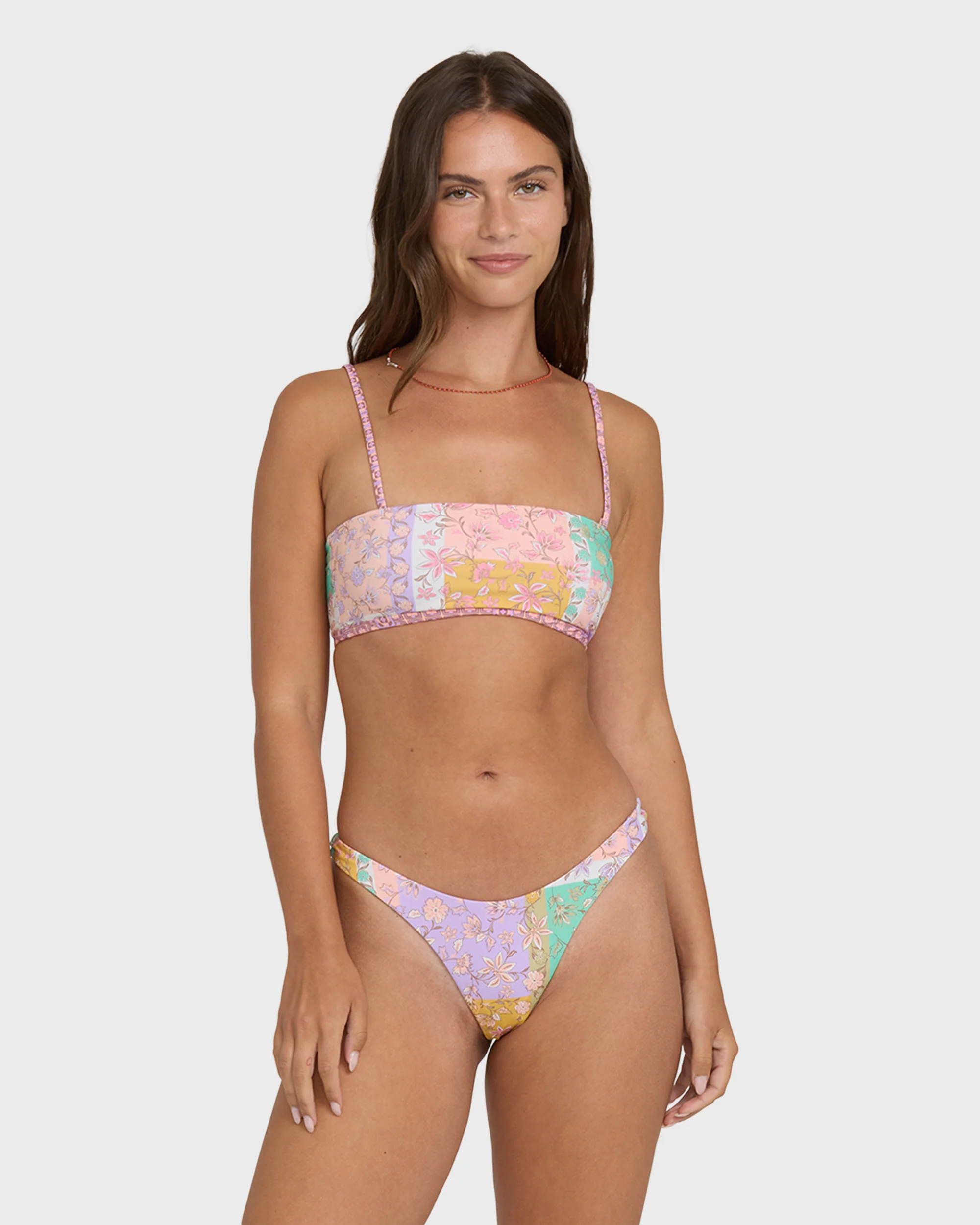Dreamy Daze Tully Reversible Bandeau Bikini Top - Sweet Lilac