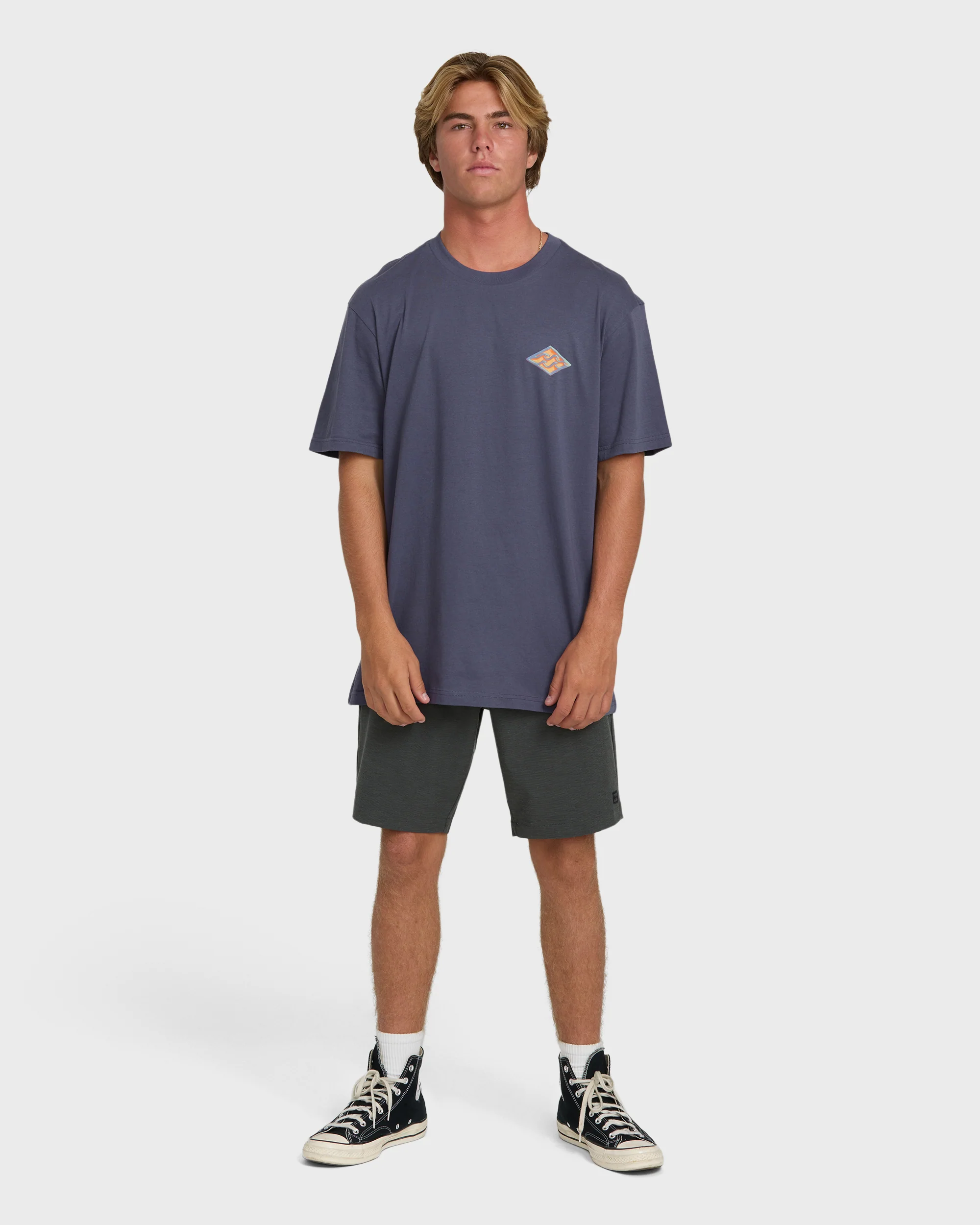 Dim Arch Premium Short Sleeve Knit T-Shirt - Graystone