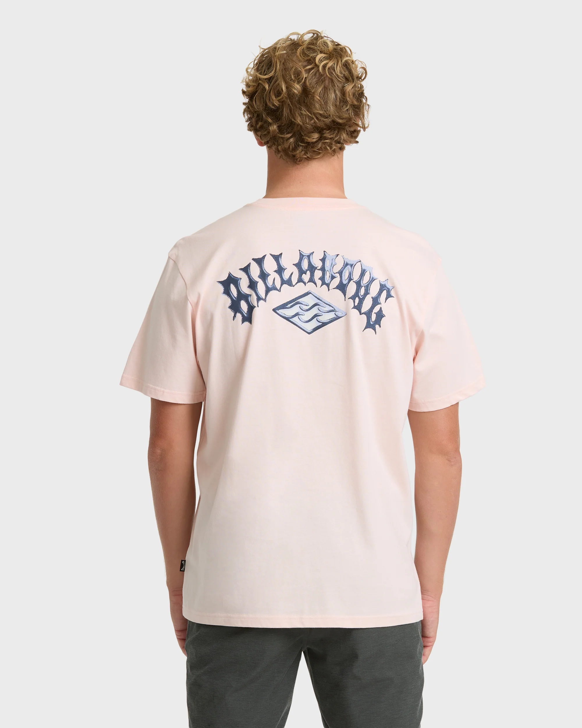 Dim Arch Premium Short Sleeve Knit T-Shirt - Light Pink