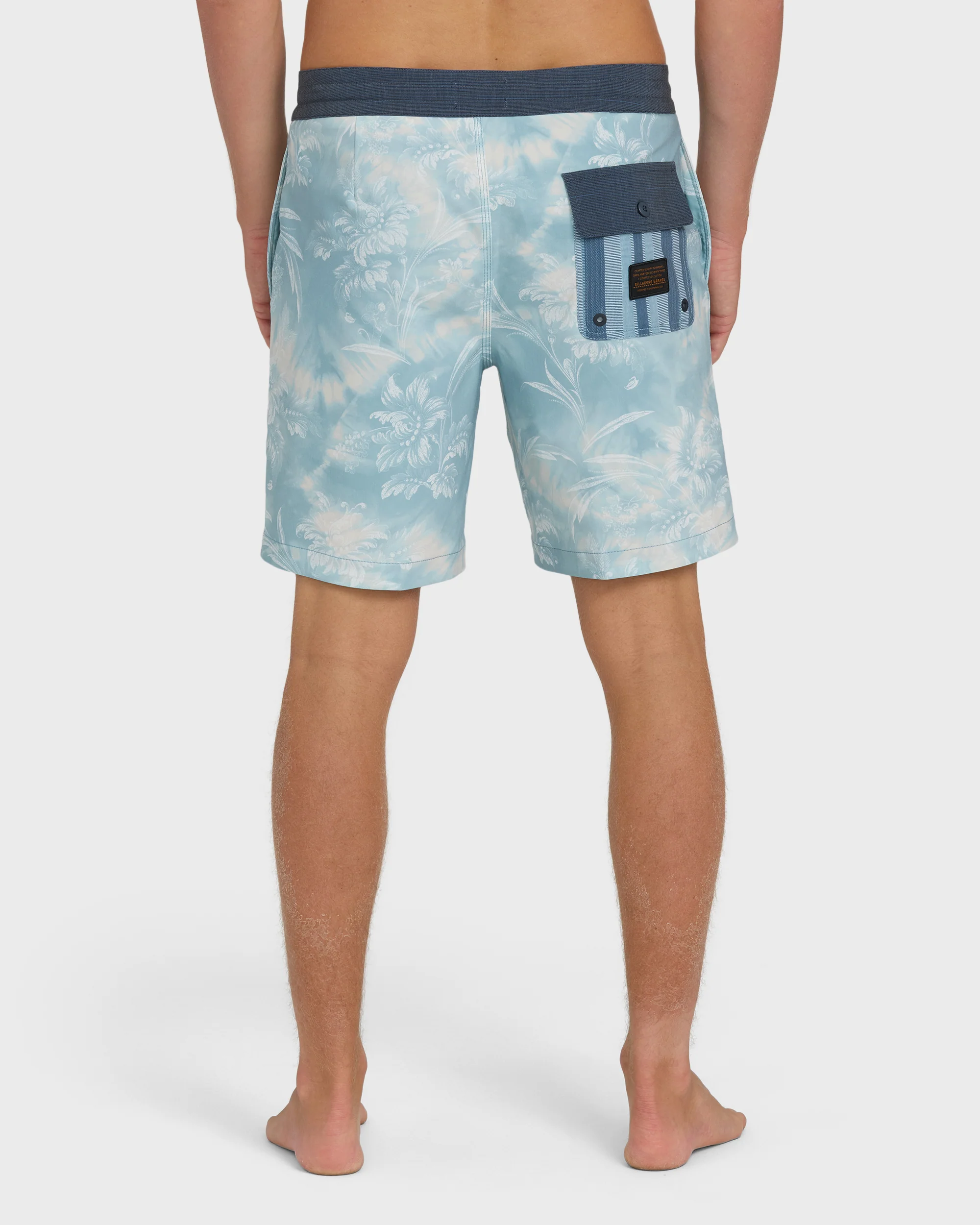 True North Garage Lo Tide 18" Boardshorts - Blue Fog