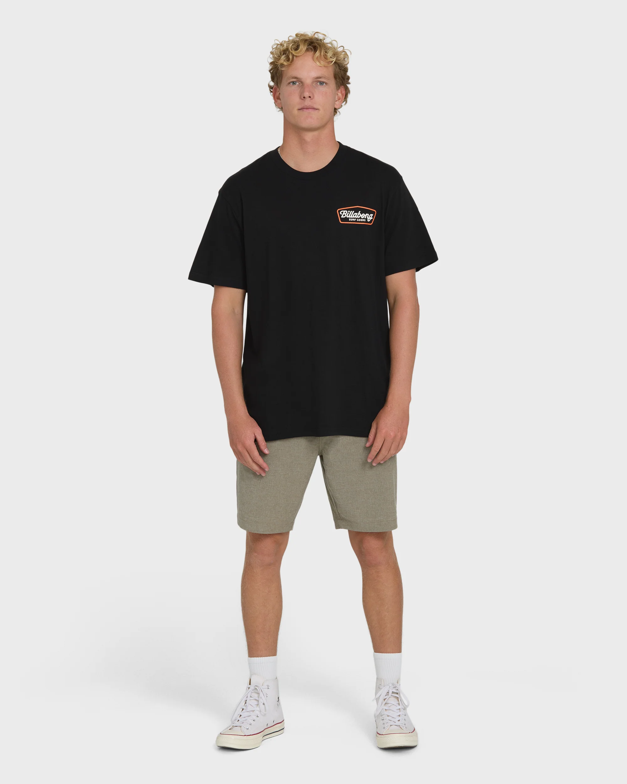 Off Duty Premium Short Sleeve Knit T-Shirt - Black