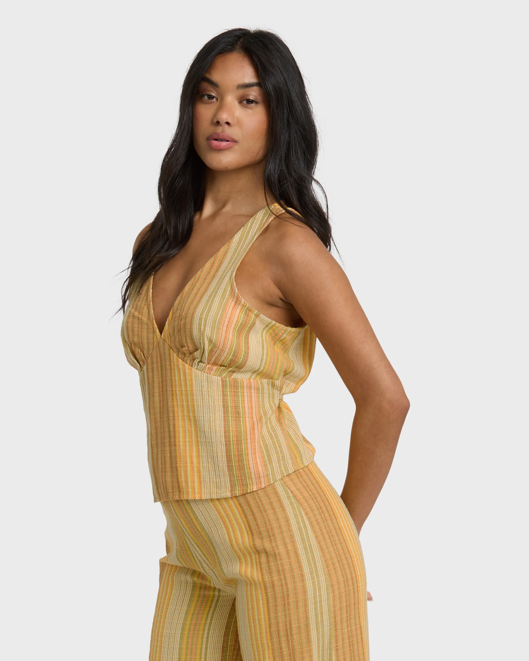 Hazy Daze Top - Brown Multi