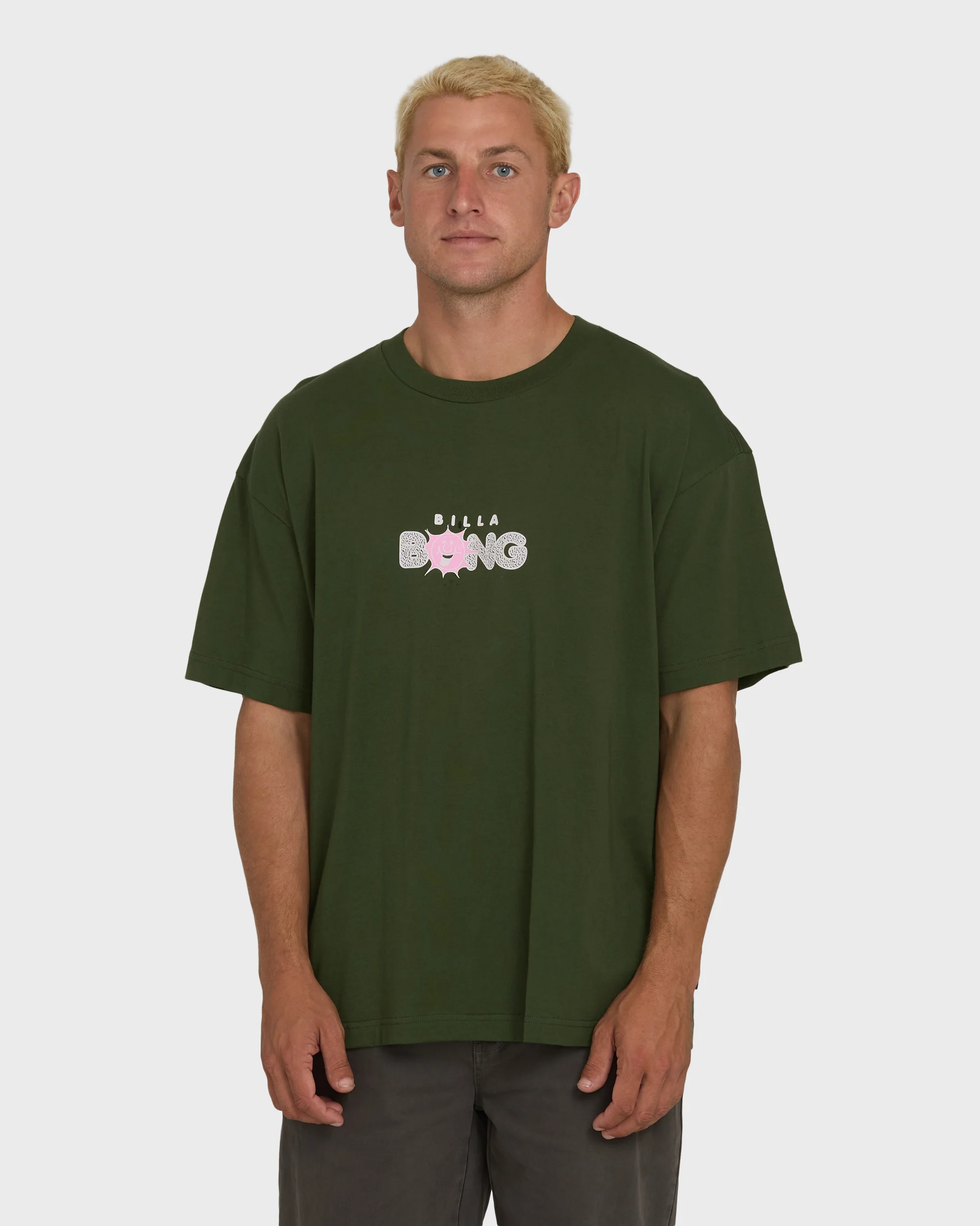 4076-shine-og-short-sleeve-cotton-t-shirt-rifle-green-1.webp Shine OG Short Sleeve Cotton T-Shirt - Rifle Green