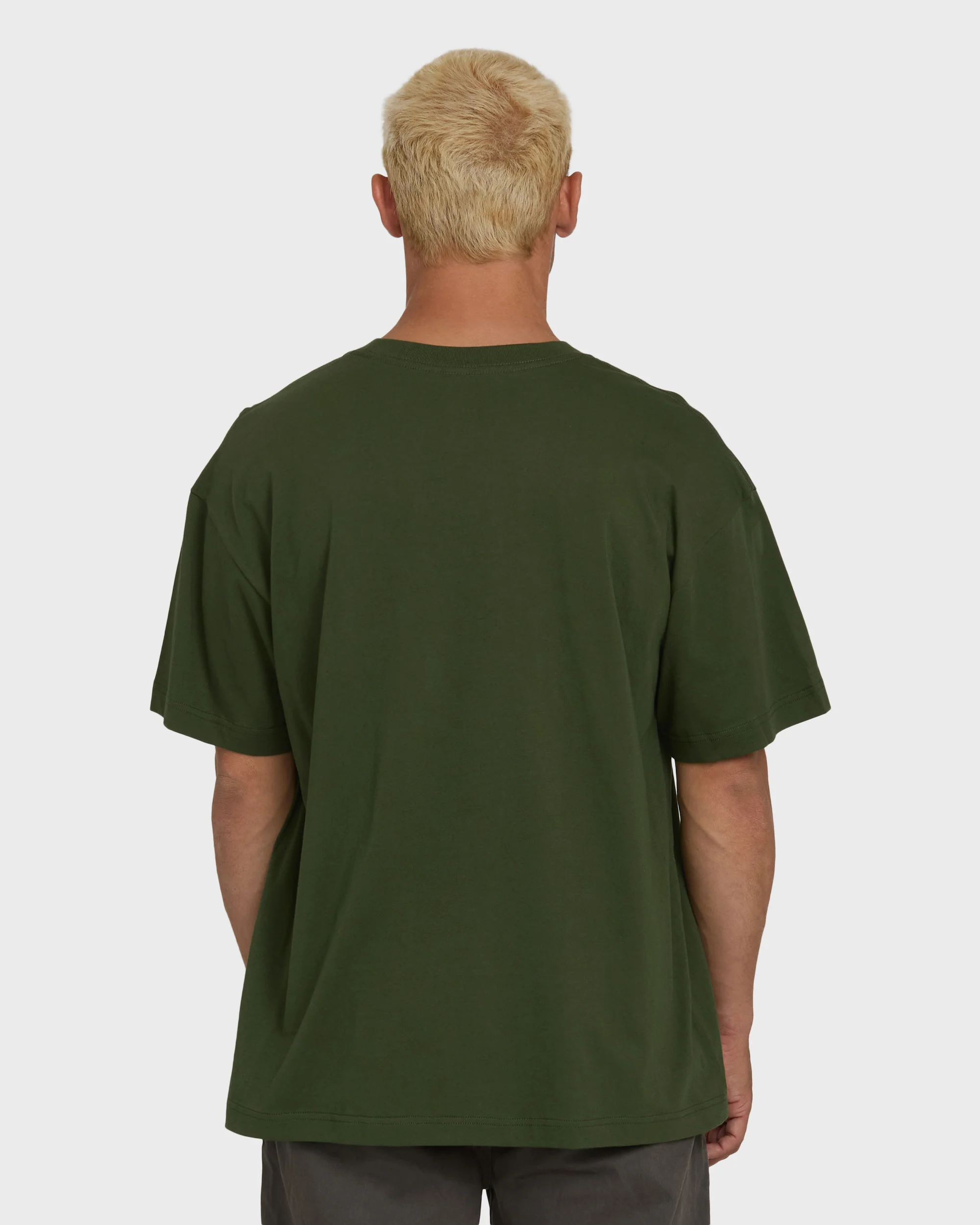 4076-shine-og-short-sleeve-cotton-t-shirt-rifle-green-2.webp Shine OG Short Sleeve Cotton T-Shirt - Rifle Green