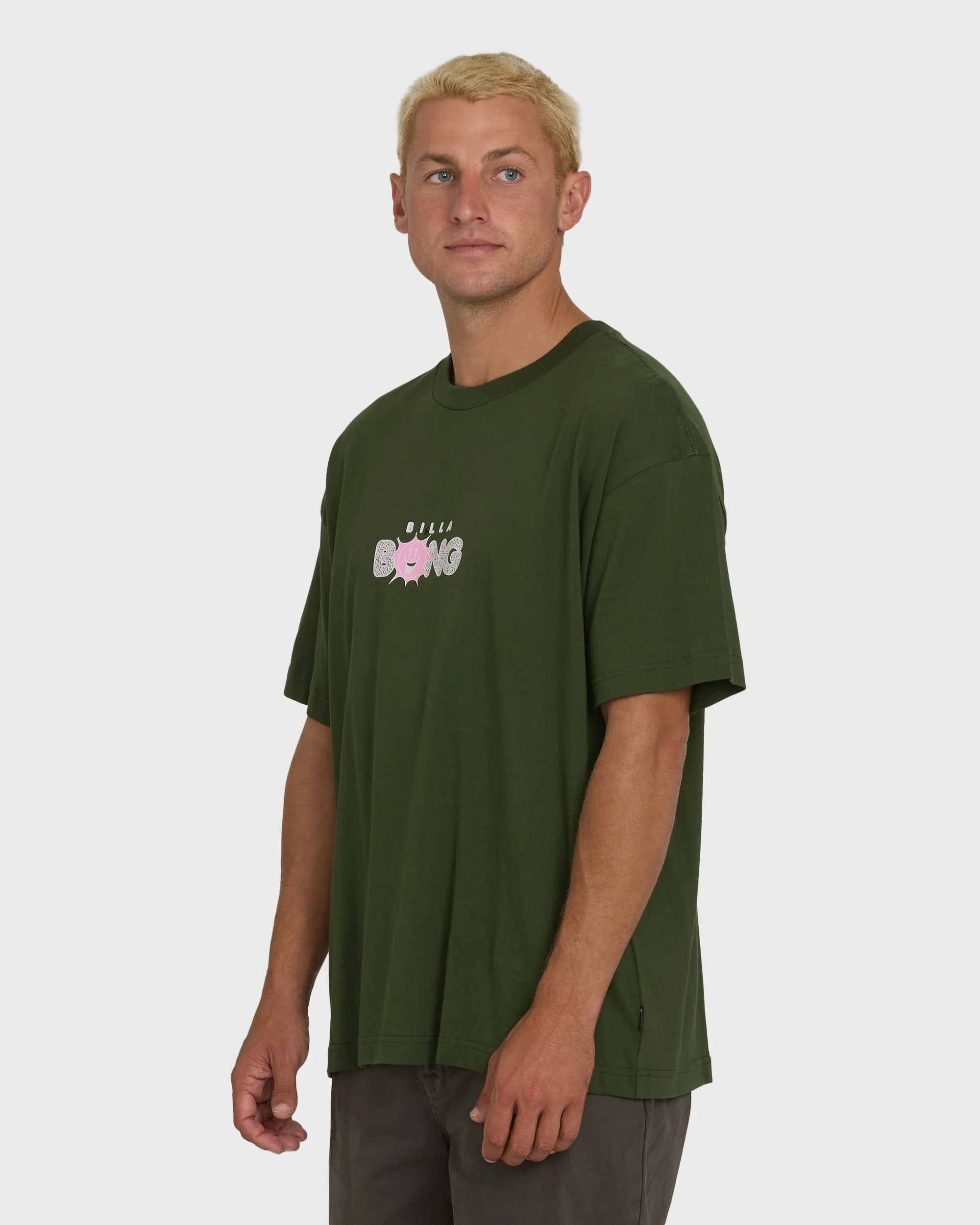 4076-shine-og-short-sleeve-cotton-t-shirt-rifle-green-3.webp Shine OG Short Sleeve Cotton T-Shirt - Rifle Green