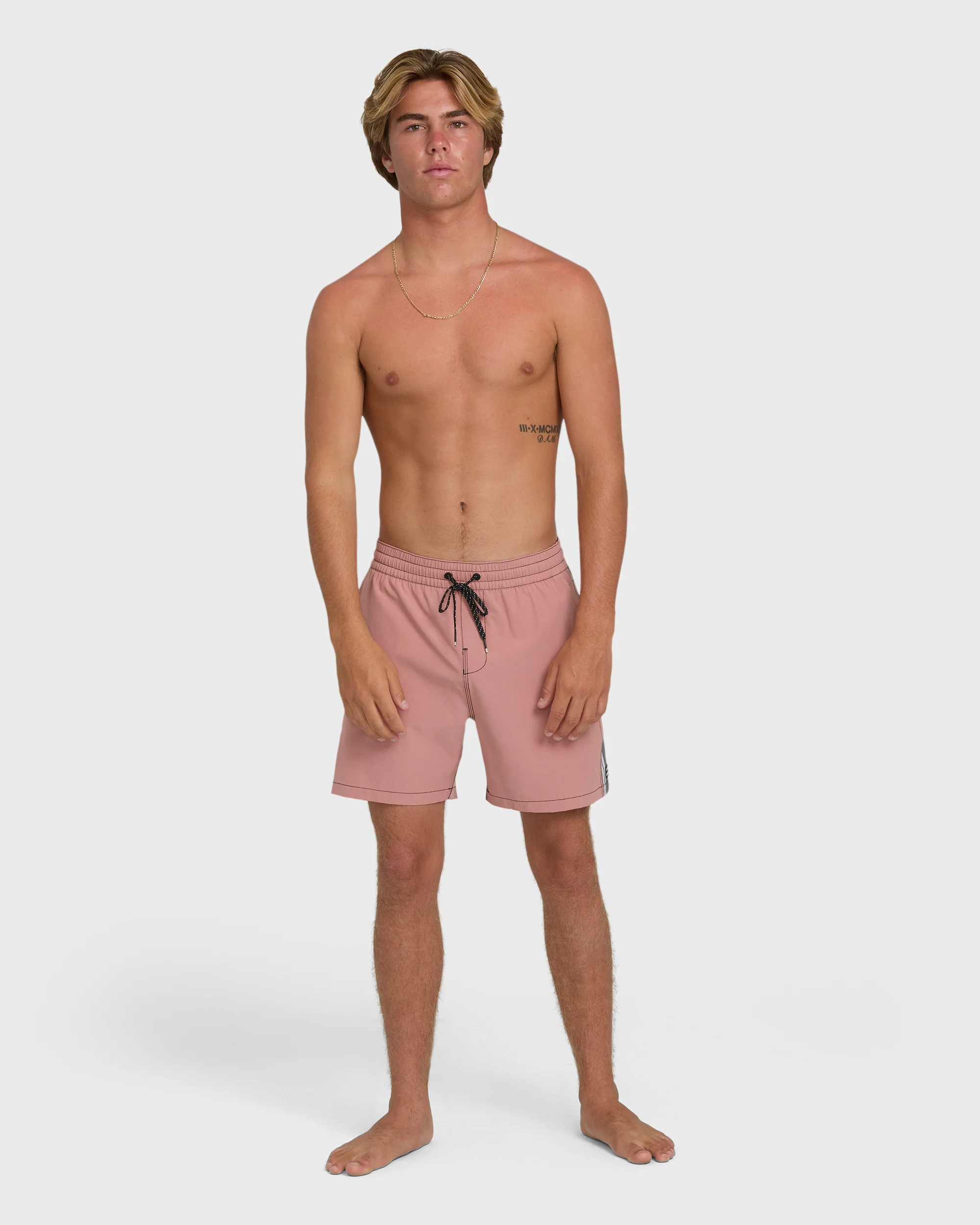Dbah Panel Layback 16" Trunks - Ash Rose