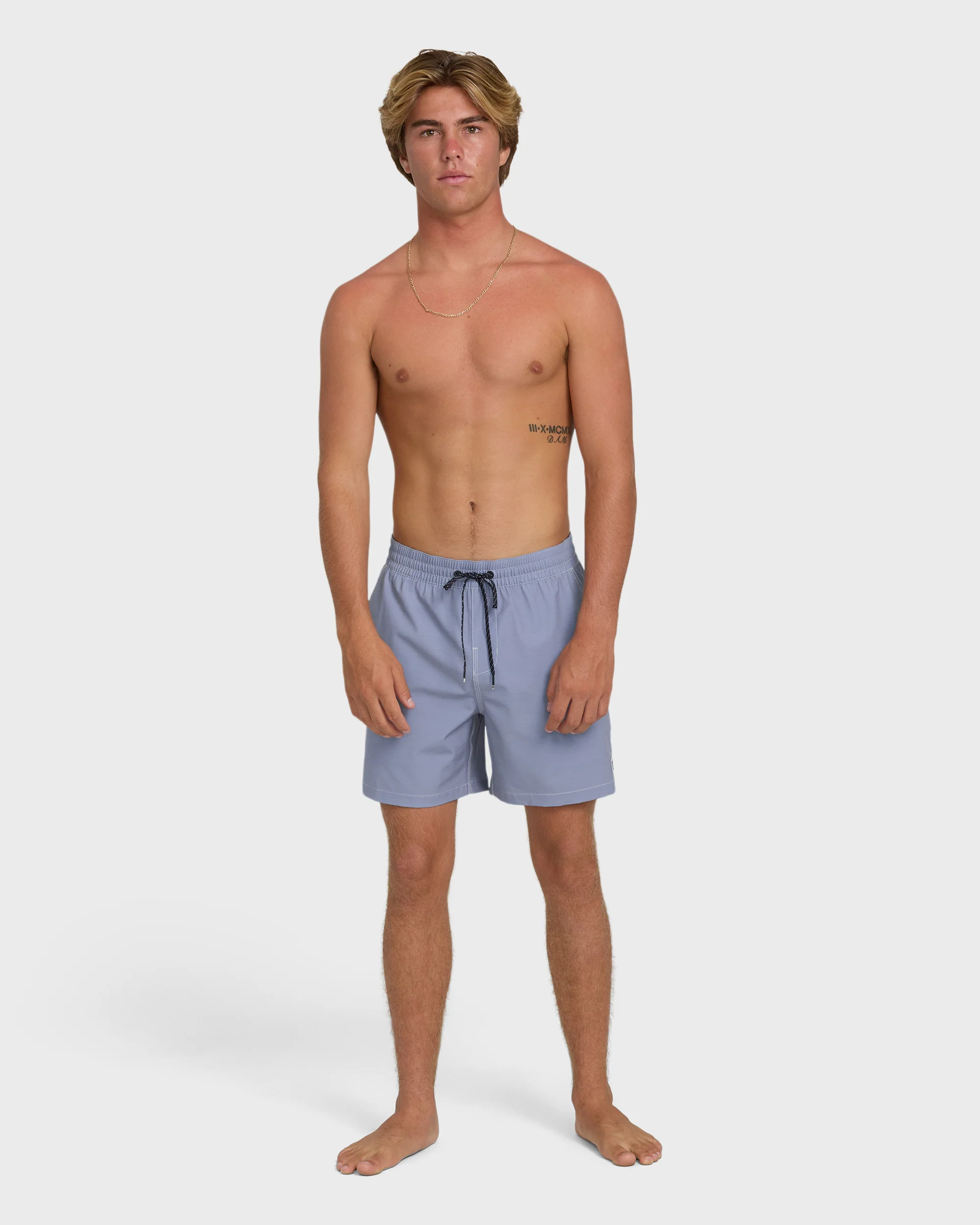 Every Other Day Wave Washed Layback 16" Trunks - Blue Horizon