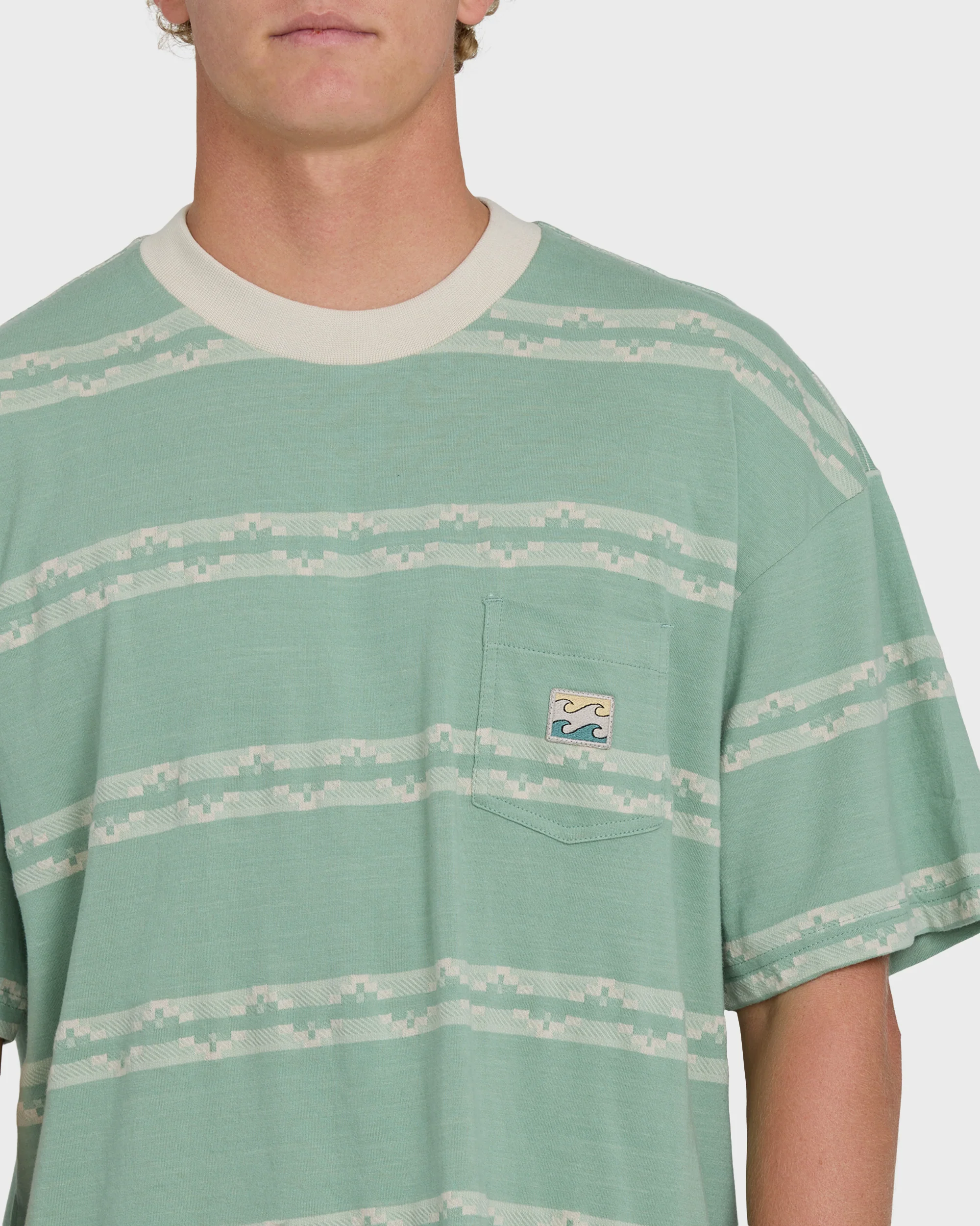 Baxter Short Sleeve Knit T-Shirt - Granite Green