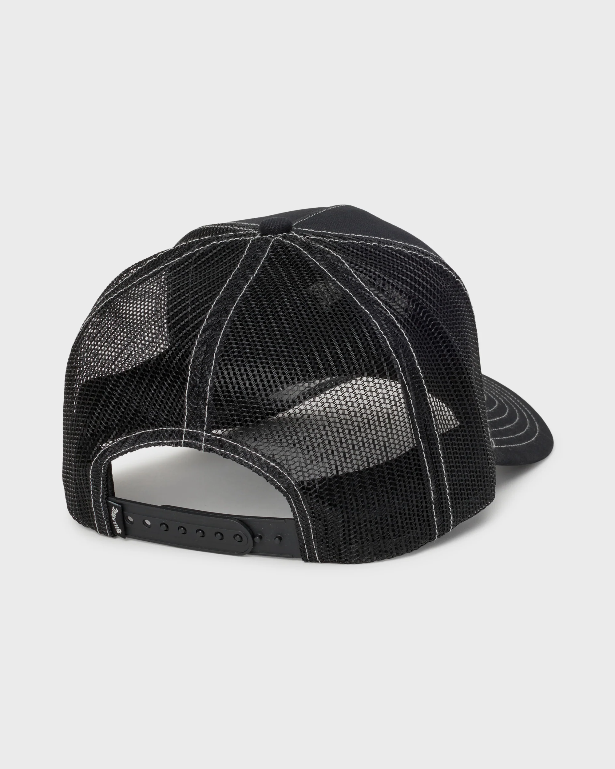 Peaked Trucker Hat - Black