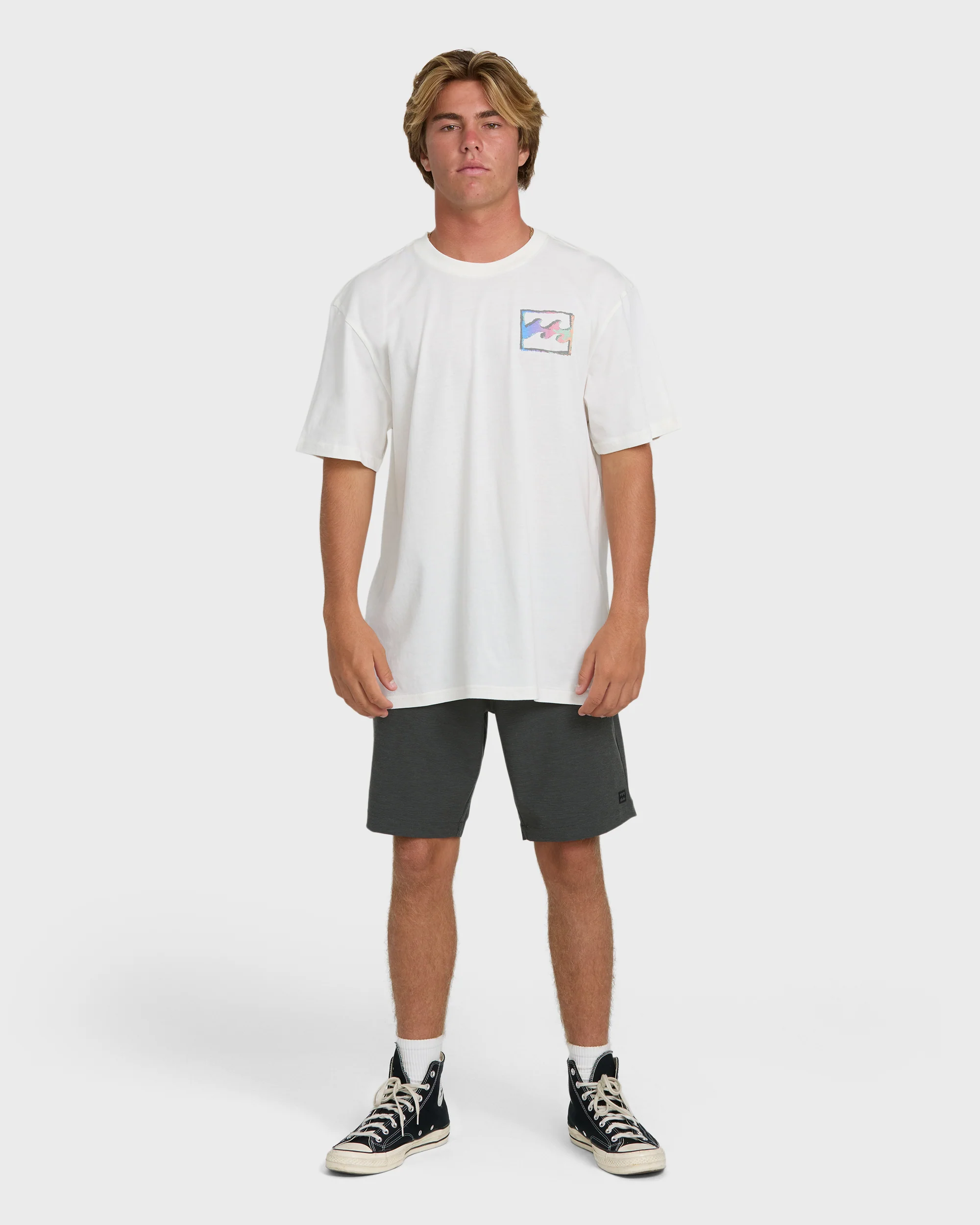 Crayon Wave Premium Short Sleeve T-Shirt - Off White