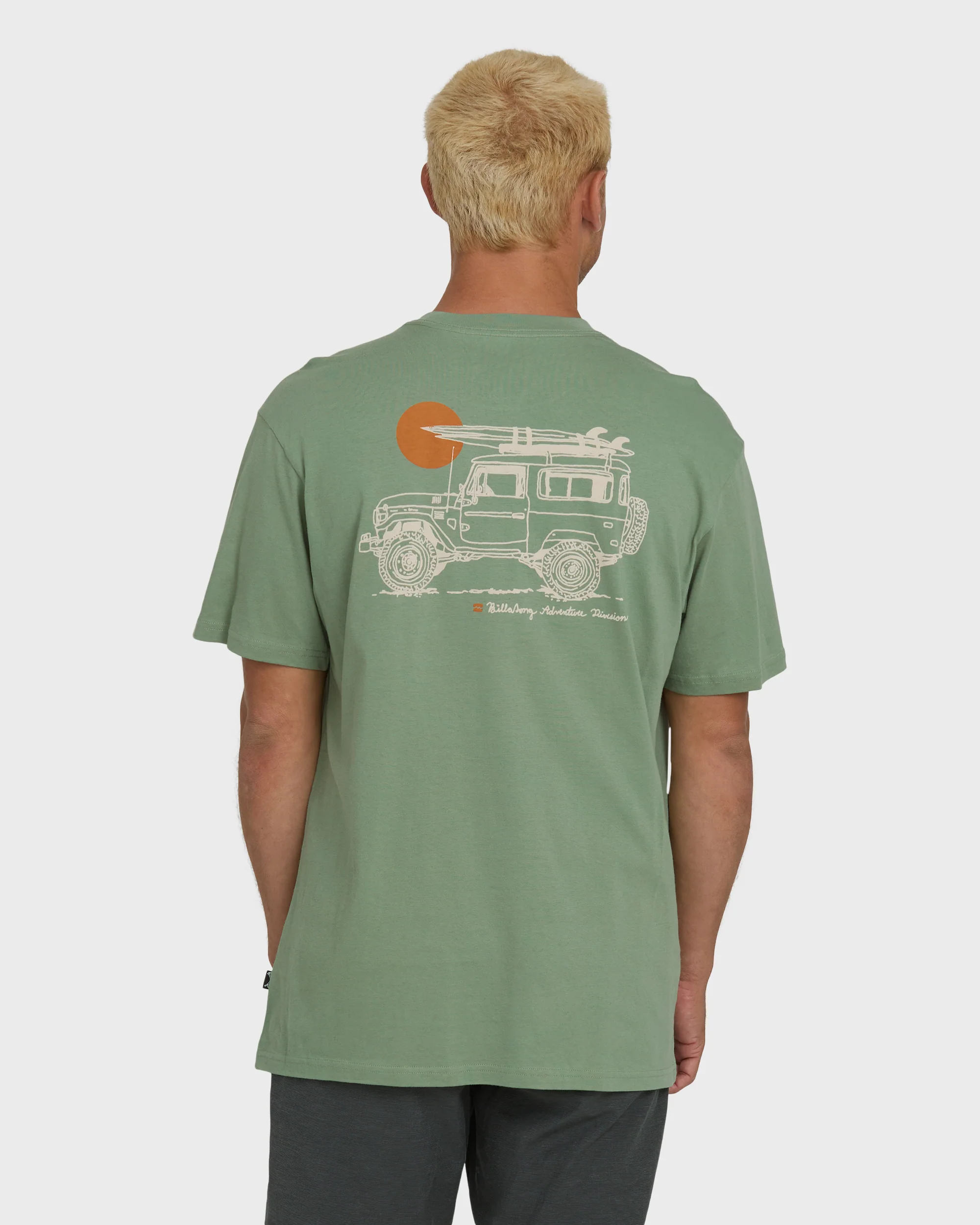 Making Tracks Premium Short Sleeve Knit T-Shirt - Hedge Green