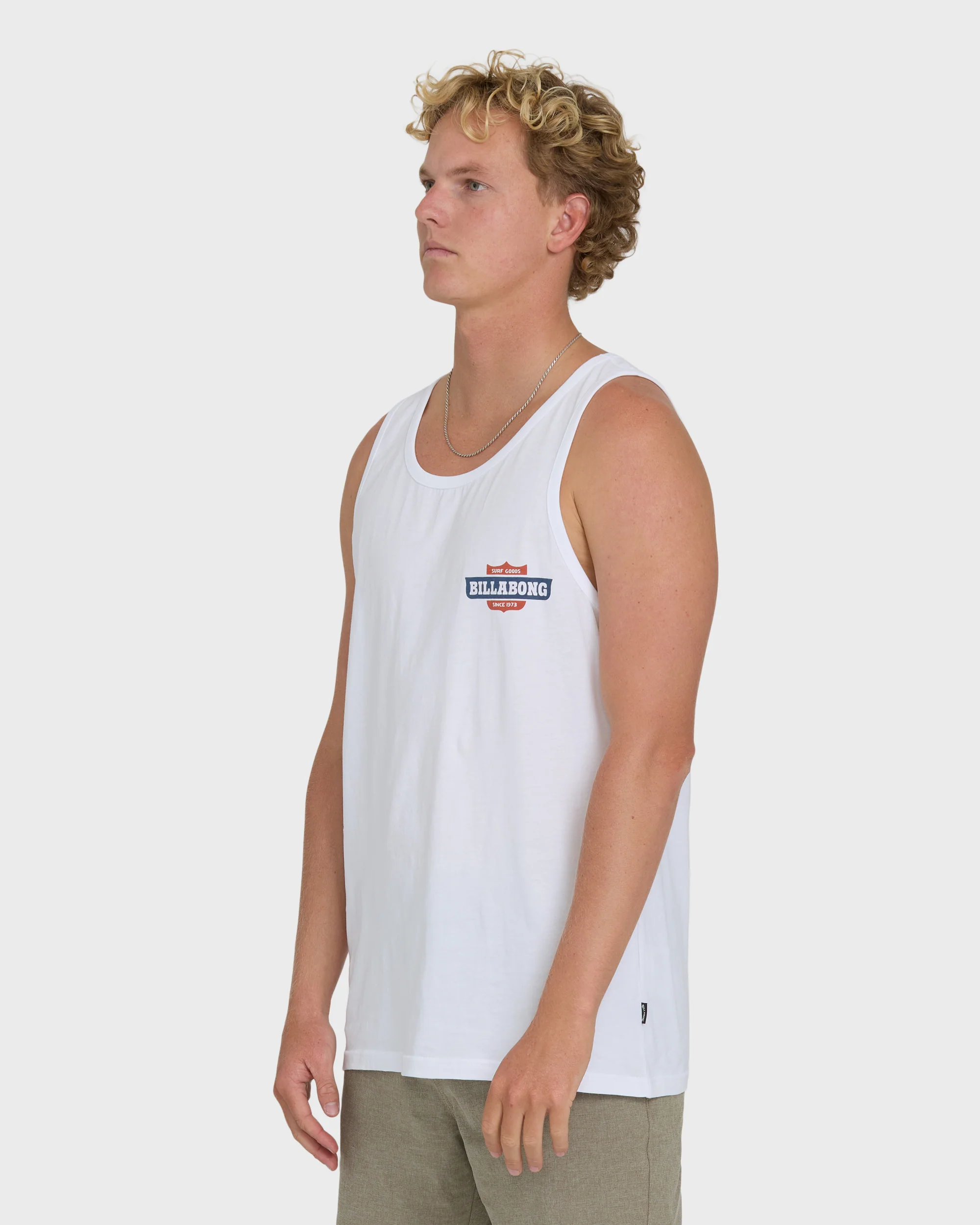 Walled Premium Tank Top - White
