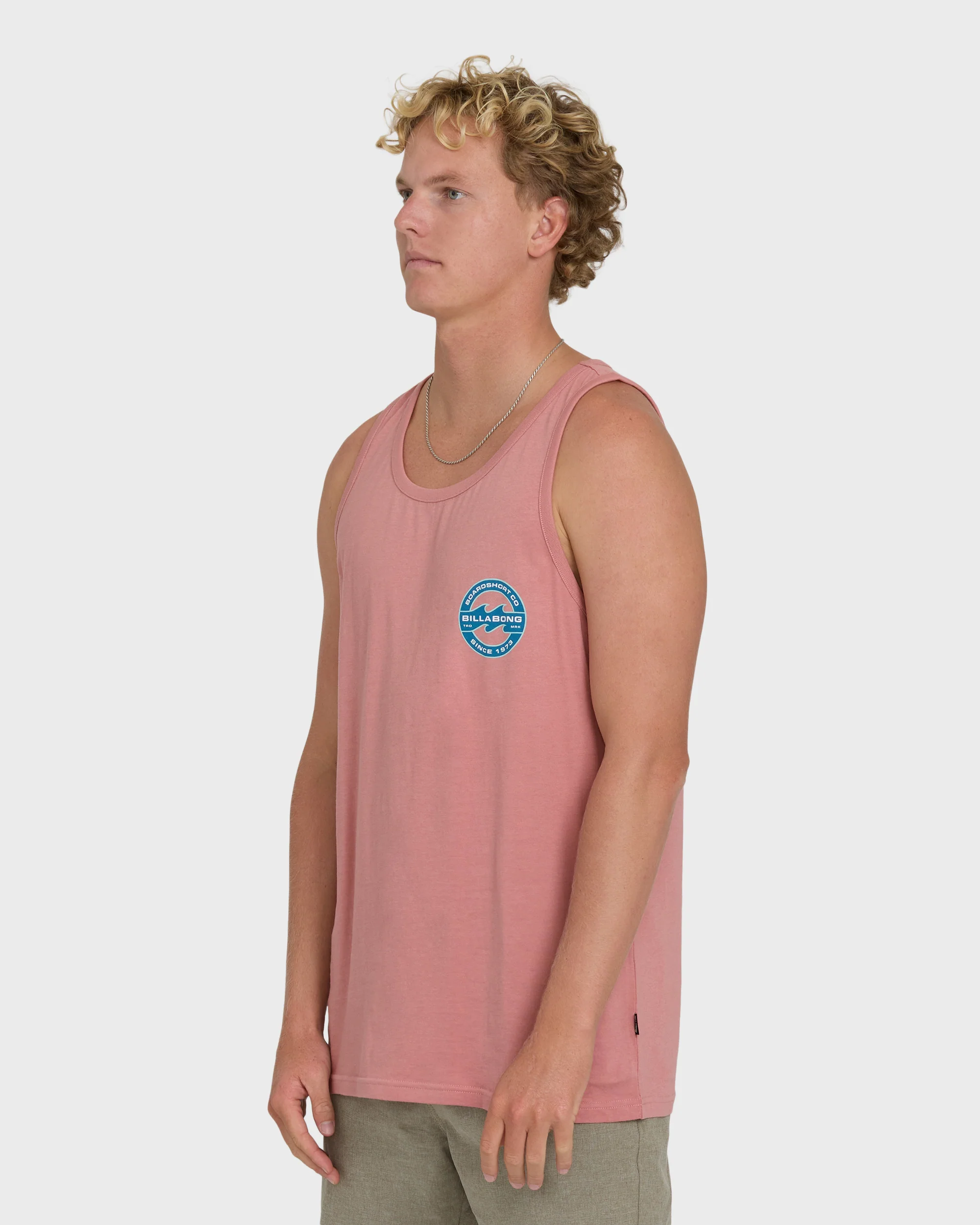 Hollow Fill Premium Tank Top - Ash Rose