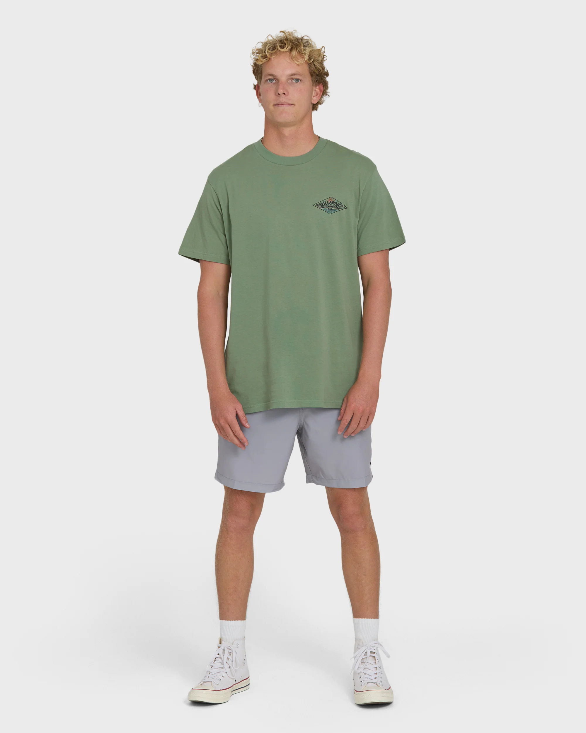 A/Div Arch Premium Short Sleeve Knit T-Shirt - Hedge Green