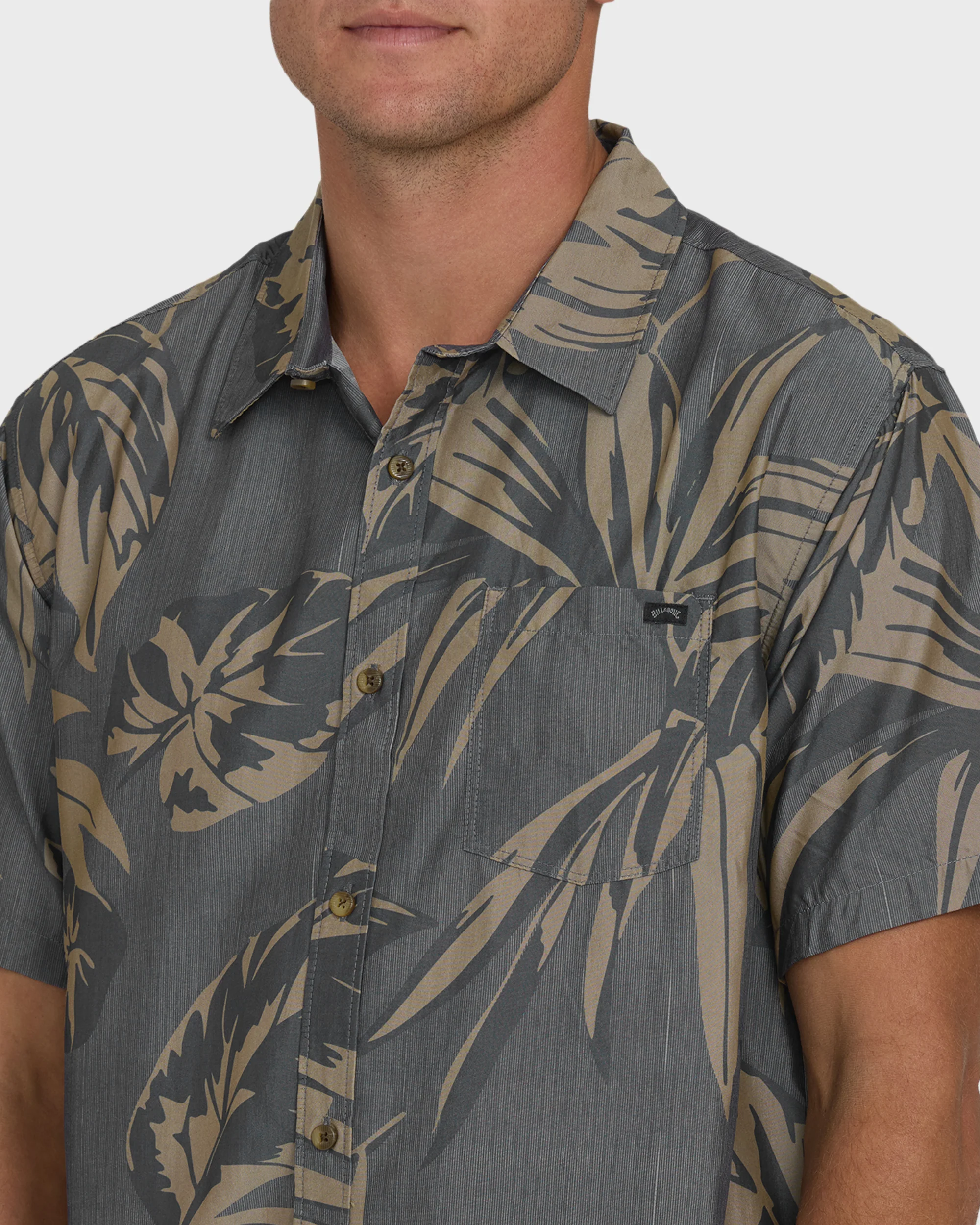 Sundays Lounge Short Sleeve Woven Shirt - Black