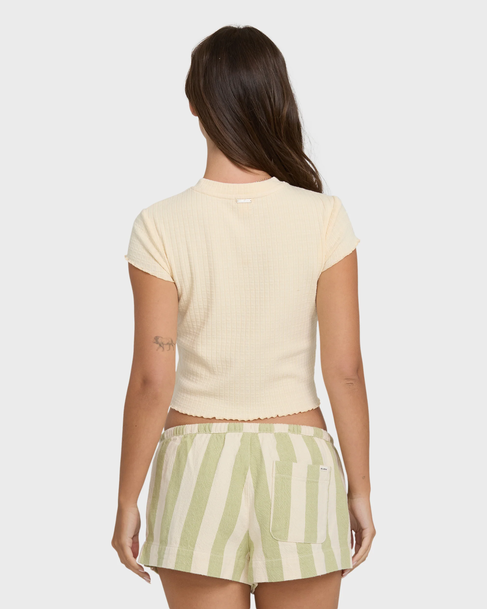 Shelly Short Sleeve Knit T-Shirt - Dove
